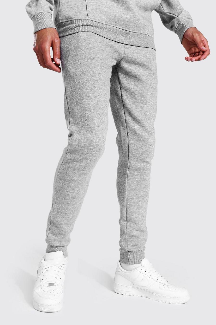 Grey marl Tall Recycled Skinny Fit Track Pant image number 1