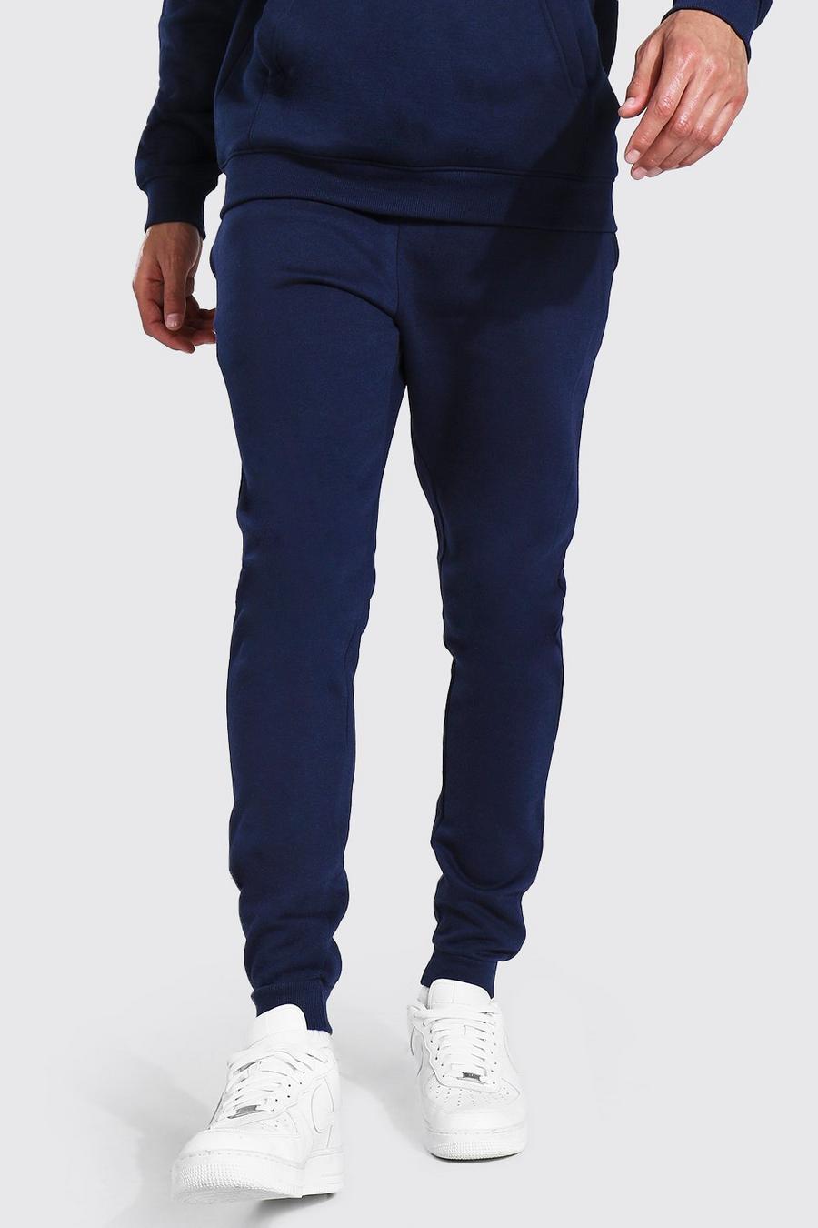 Navy Tall Recycled Skinny Fit Track Pant image number 1