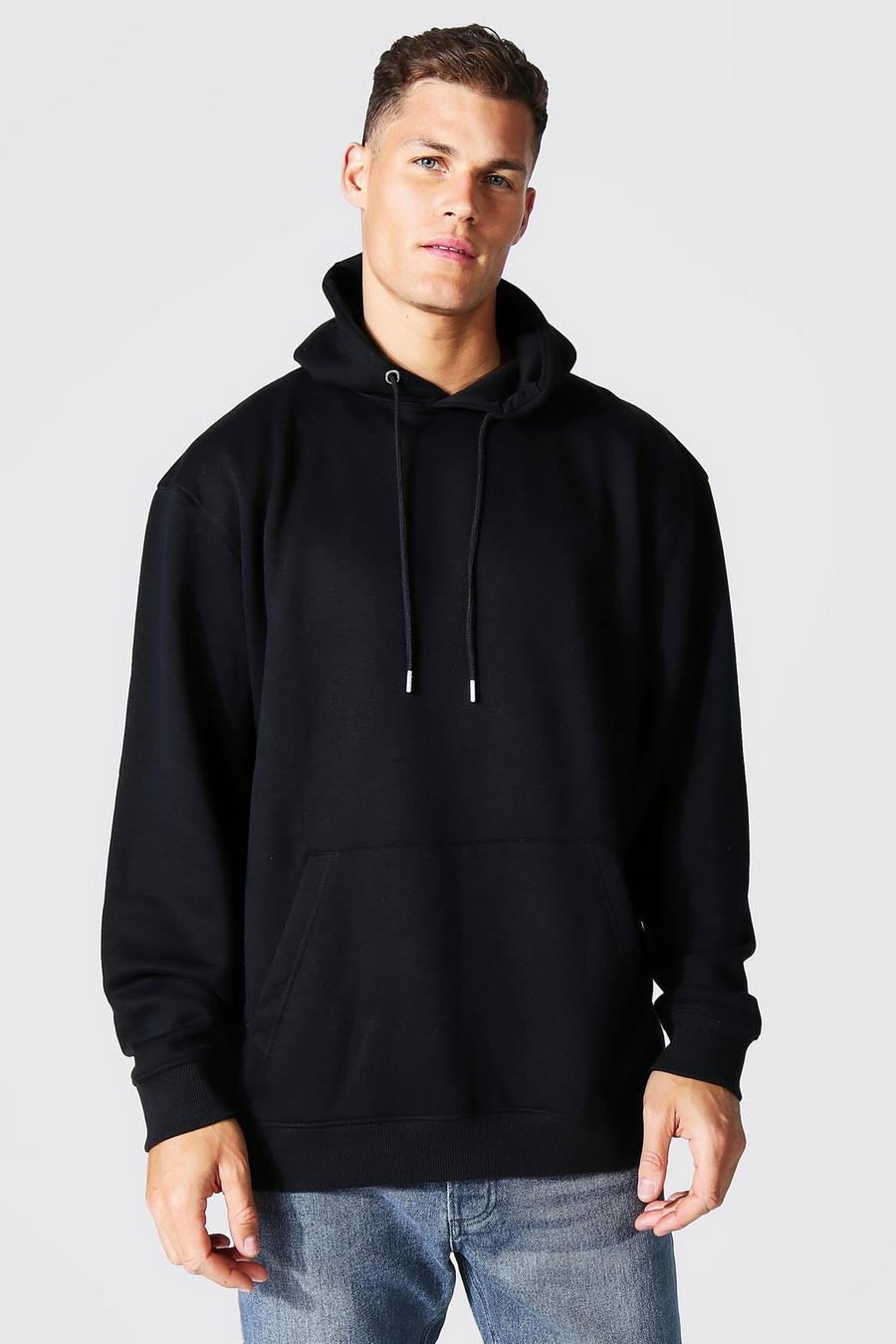 Sudadera Tall oversize de materiales s, Black image number 1