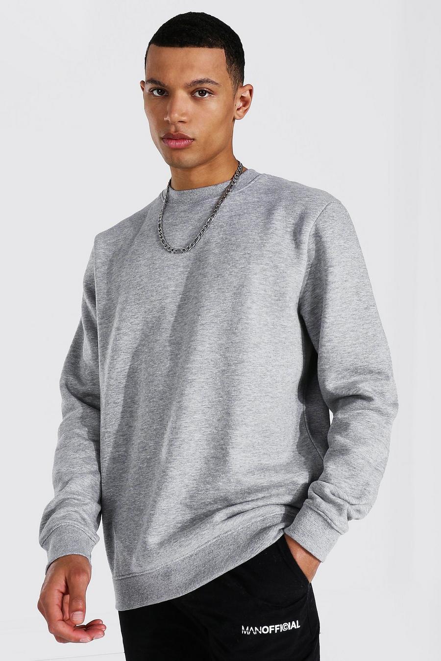 Tall Regular Fit Sweatshirt, Grey marl image number 1