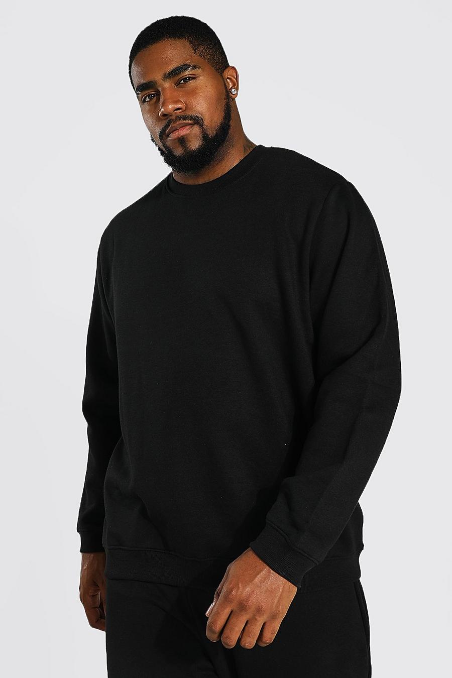 Black Plus Regular Fit Sweater image number 1