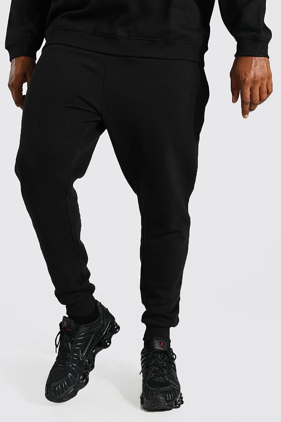 Pantalón deportivo Plus pitillo de materiales s, Black image number 1