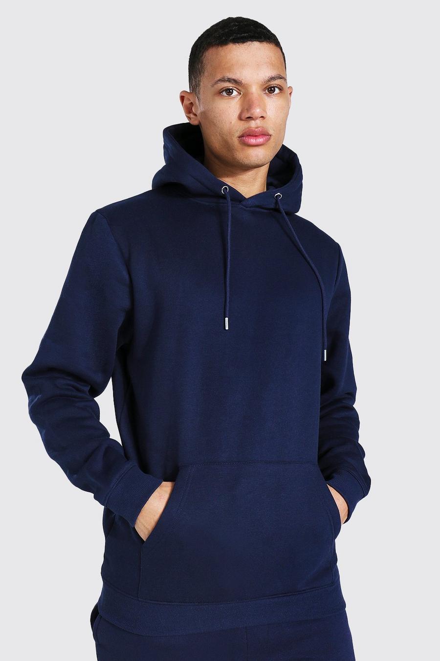 Tall - Sweat à capuche droit, Navy image number 1
