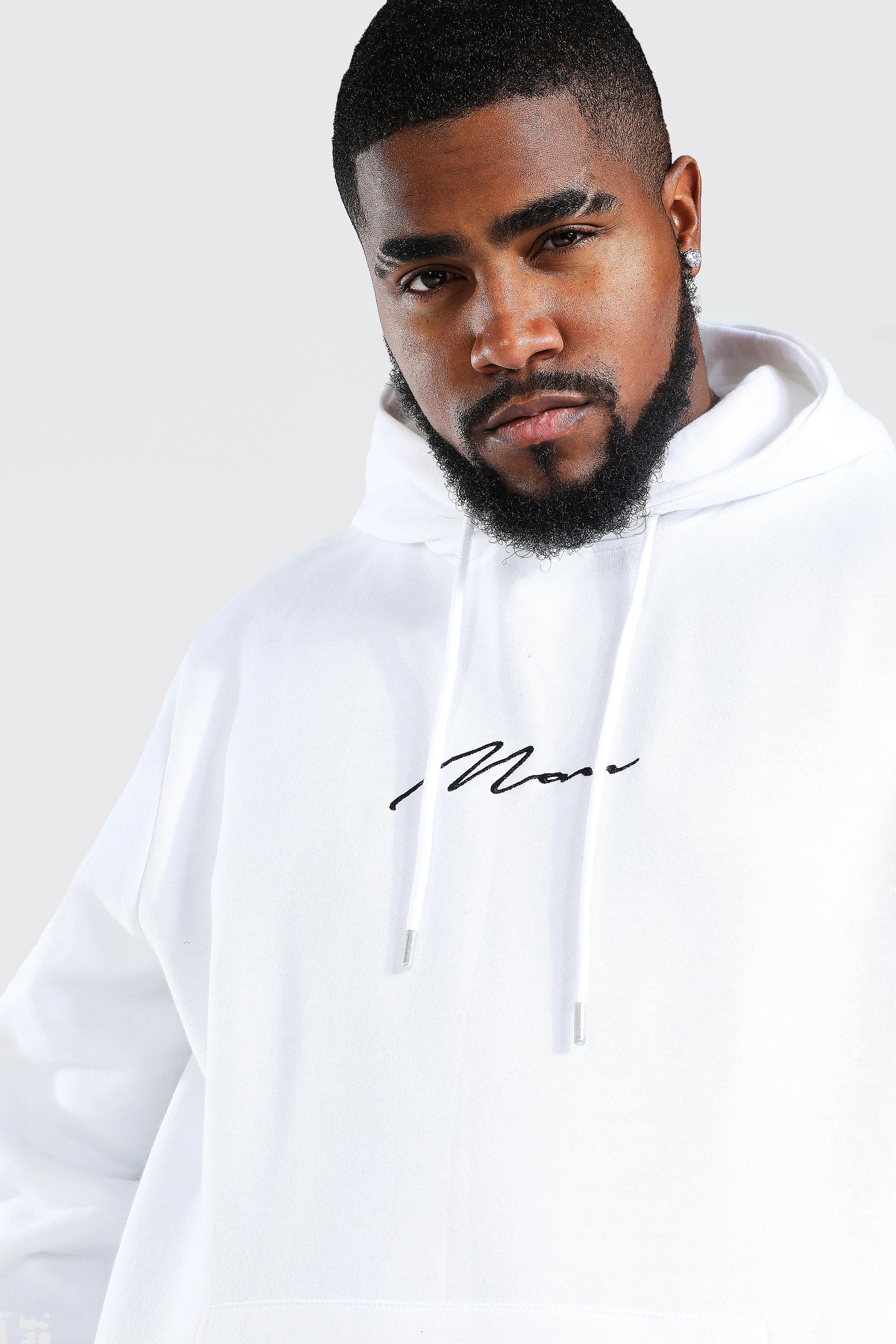 Plus MAN Script Regular Hoodie