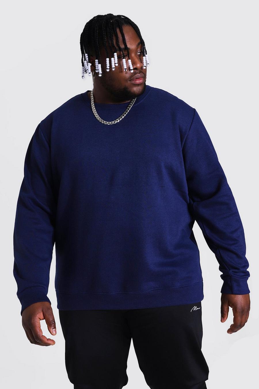 Grande taille - Sweat basique, Navy image number 1