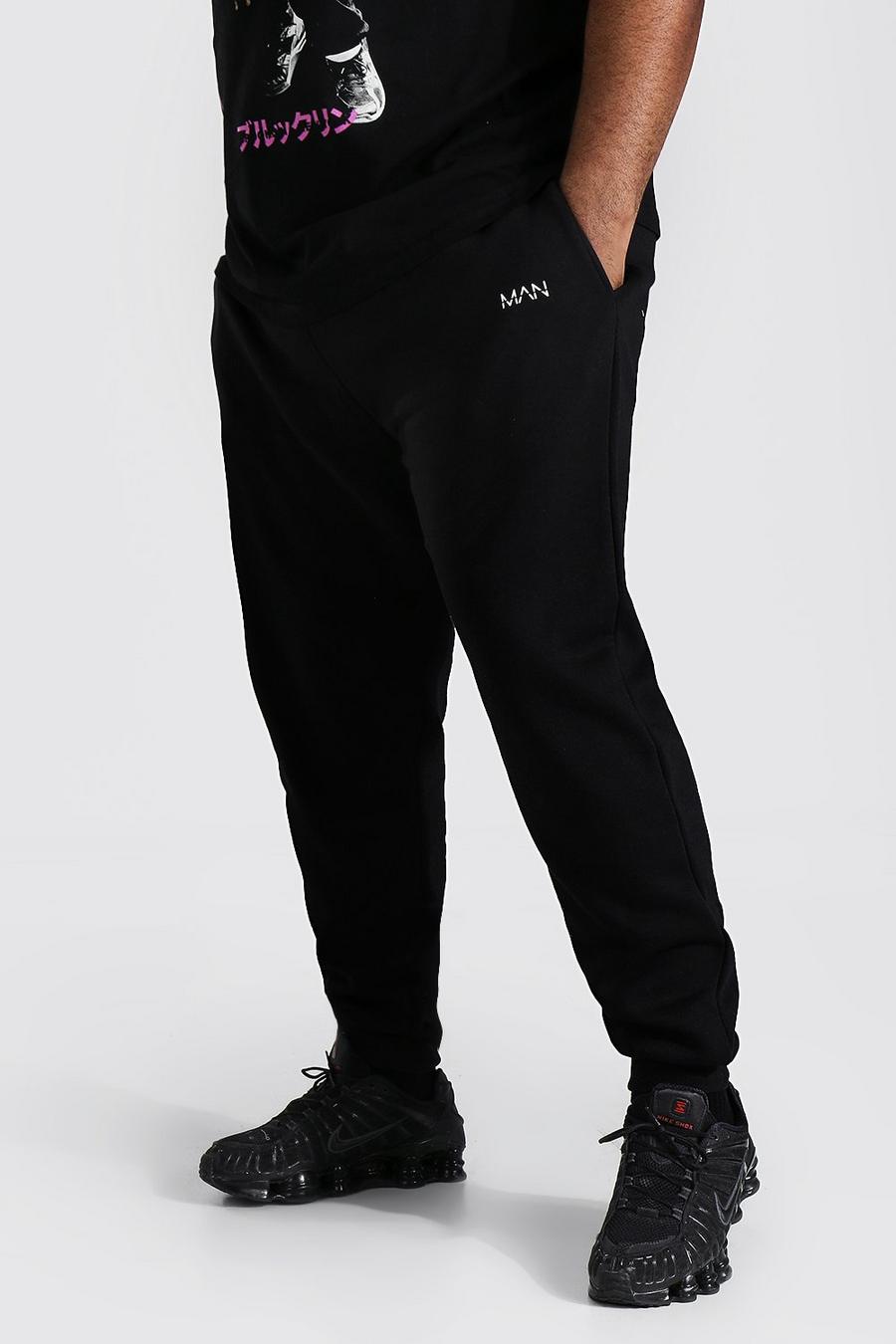 Black Plus Recycled Man Dash Skinny Fit Track Pant image number 1
