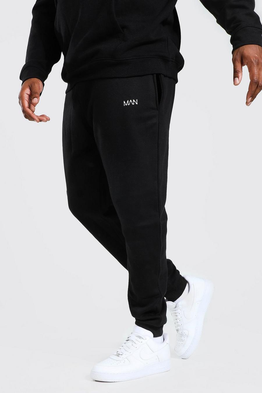 Pantalón deportivo Plus MAN ajustado reciclado, Black negro image number 1