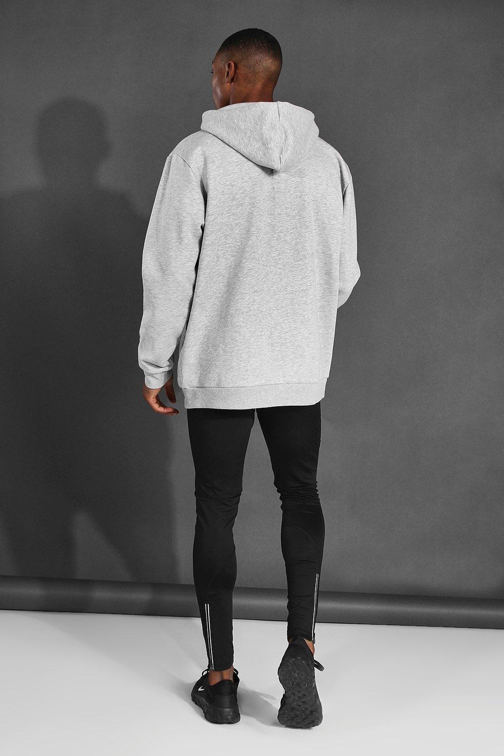 Man Active Oversized Hoodie With Large Logo