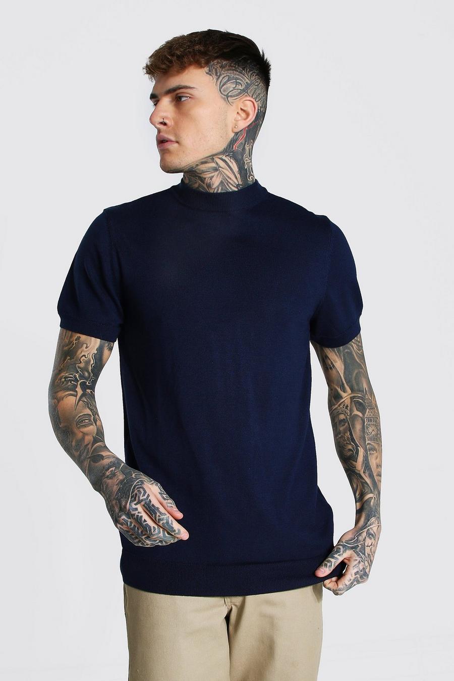 Las mejores ofertas en Cuello alto manga corta Camisetas para Hombres
