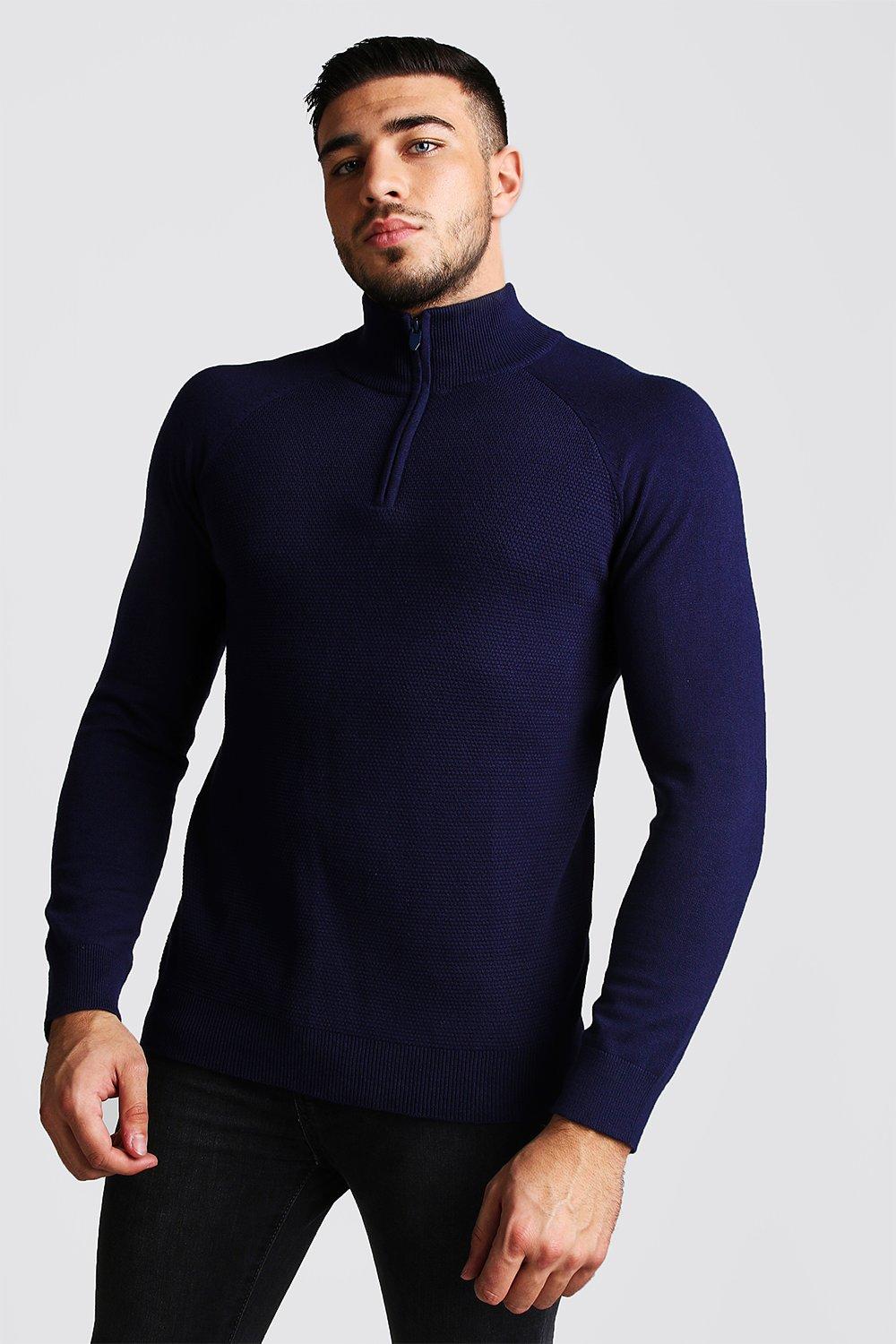 turtle neck zip jumper