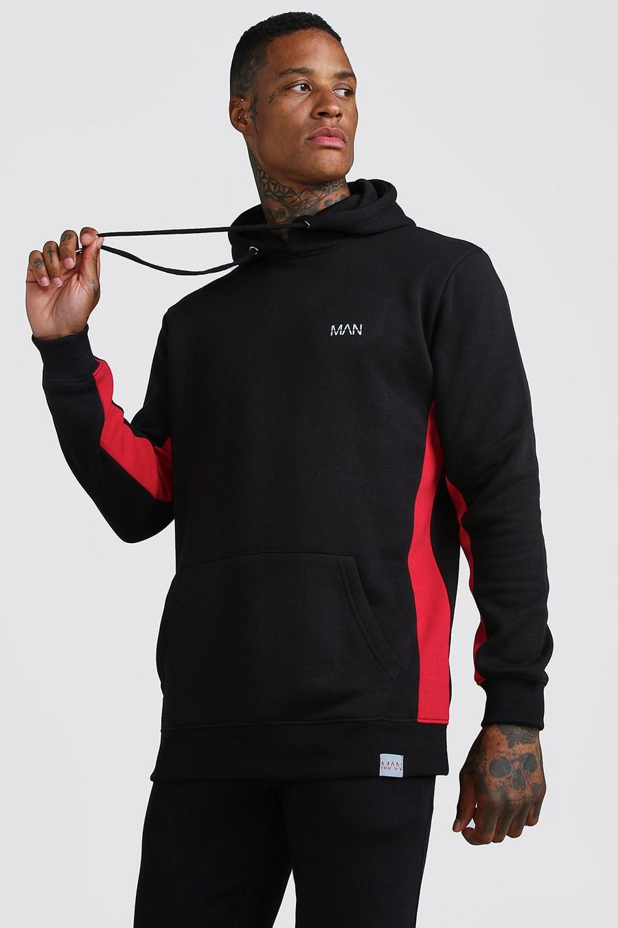 MAN Active Longline Hoodie With Panels image number 1