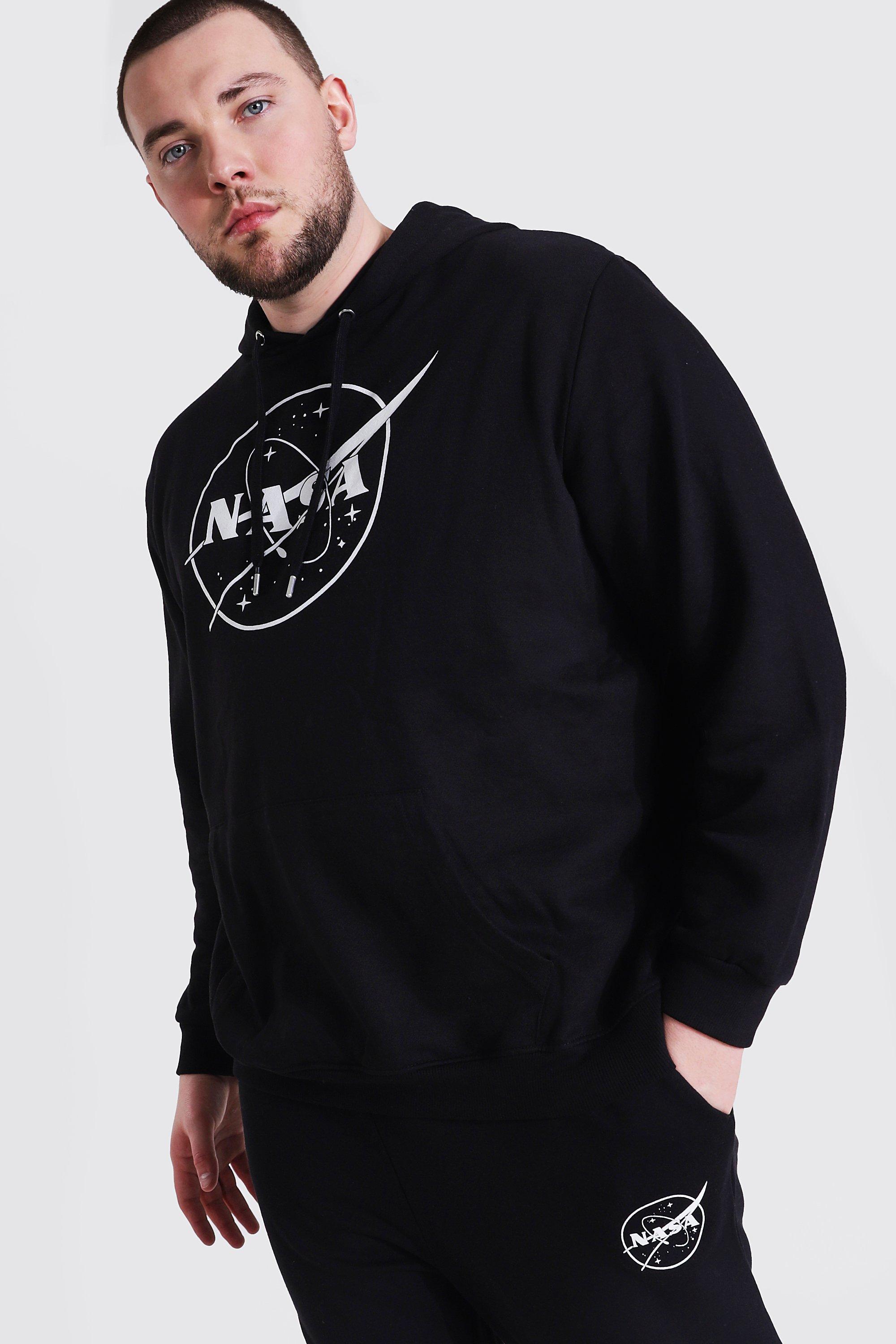 Plus Size Nasa Logo License Hoodie boohoo DK