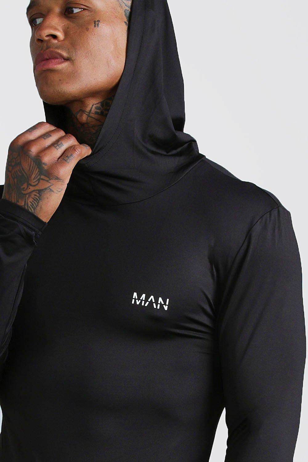 mens compression hoodie