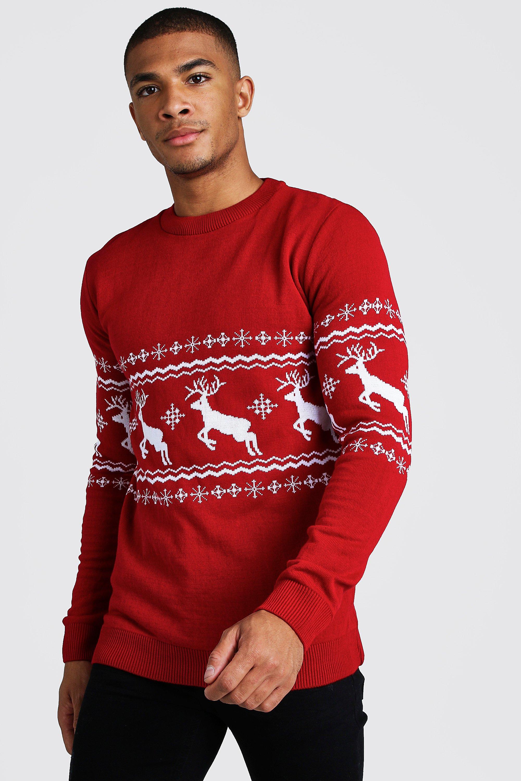 reindeer fairisle christmas jumper