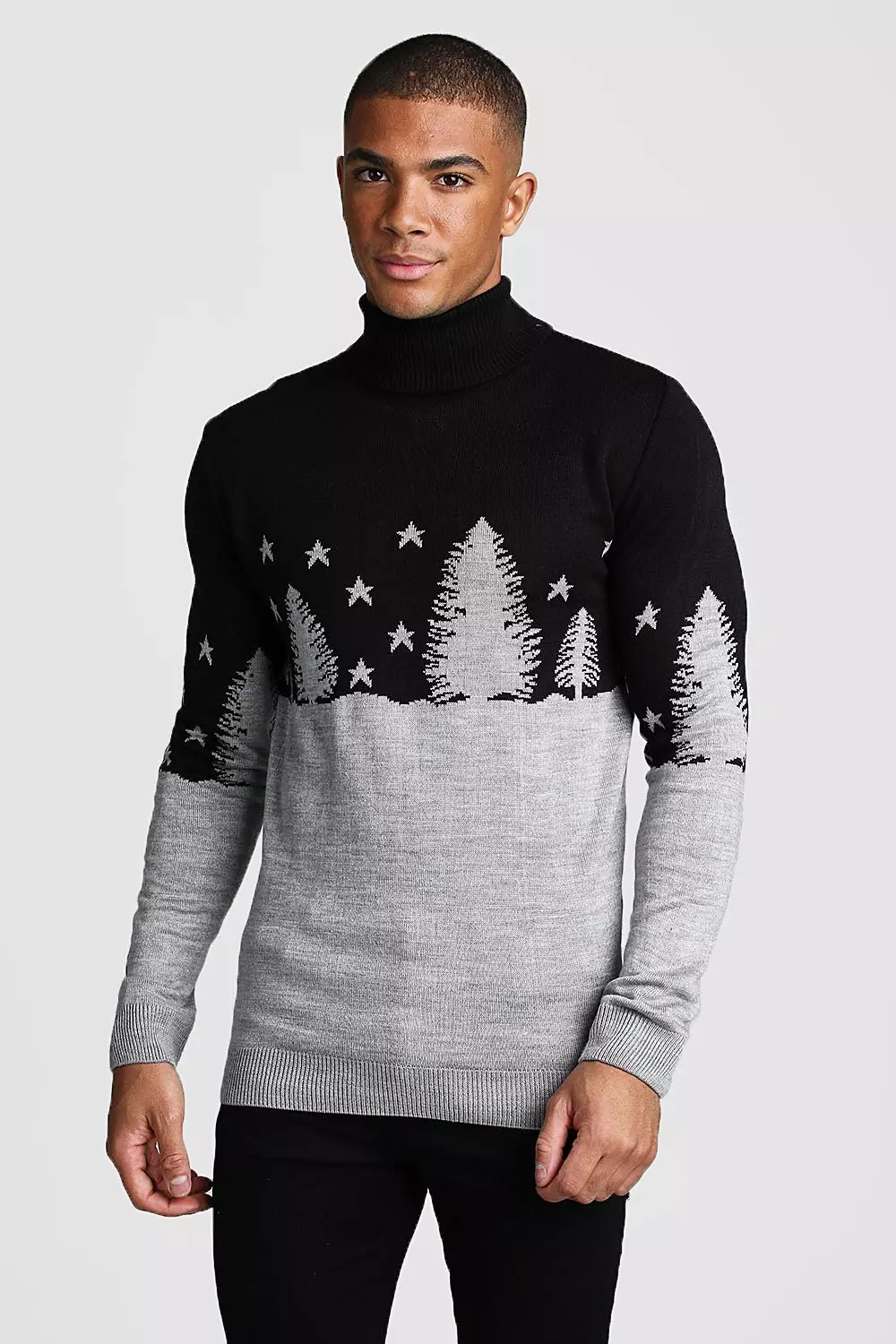 Christmas roll neck jumper on sale mens