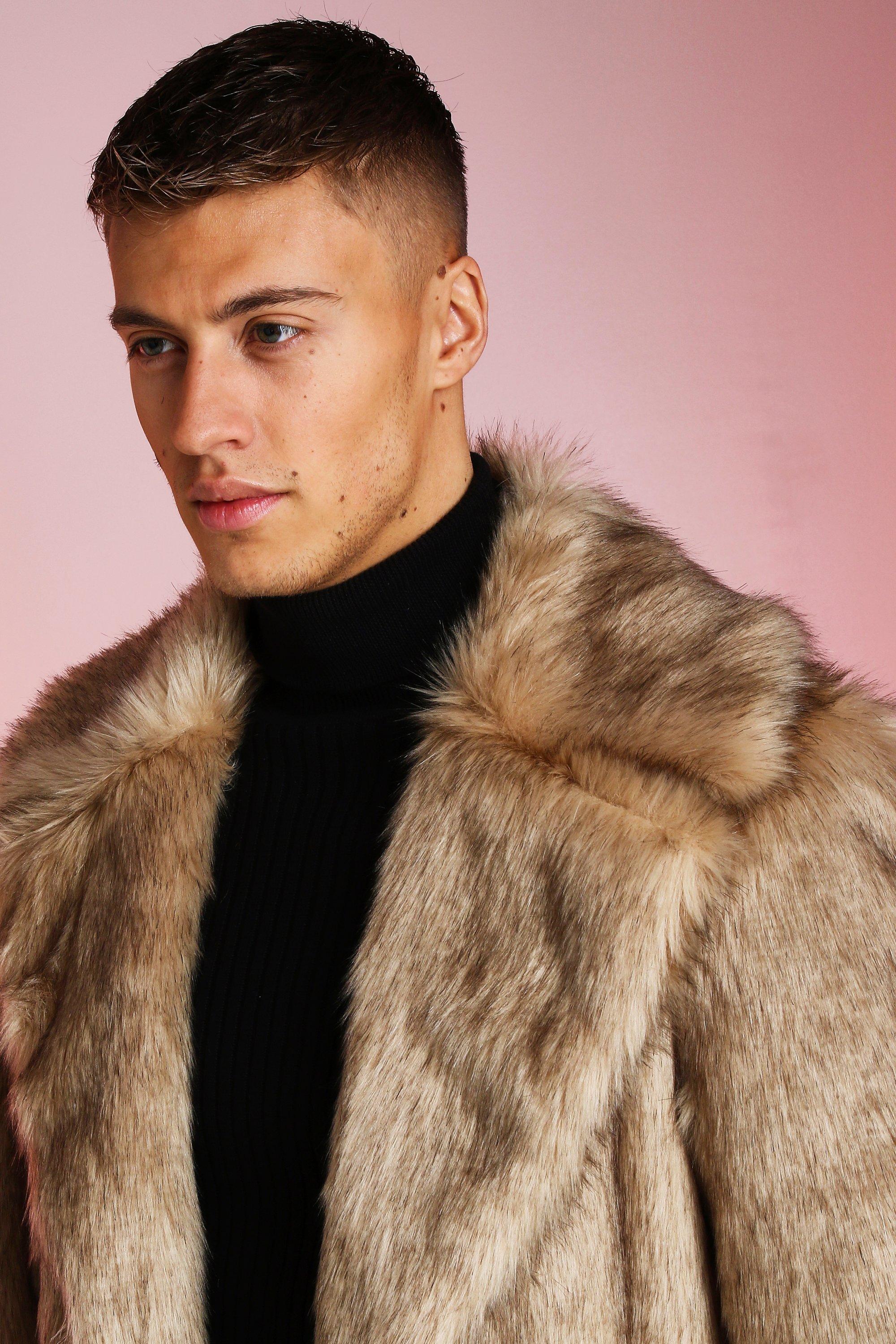 boohoo man fur jacket