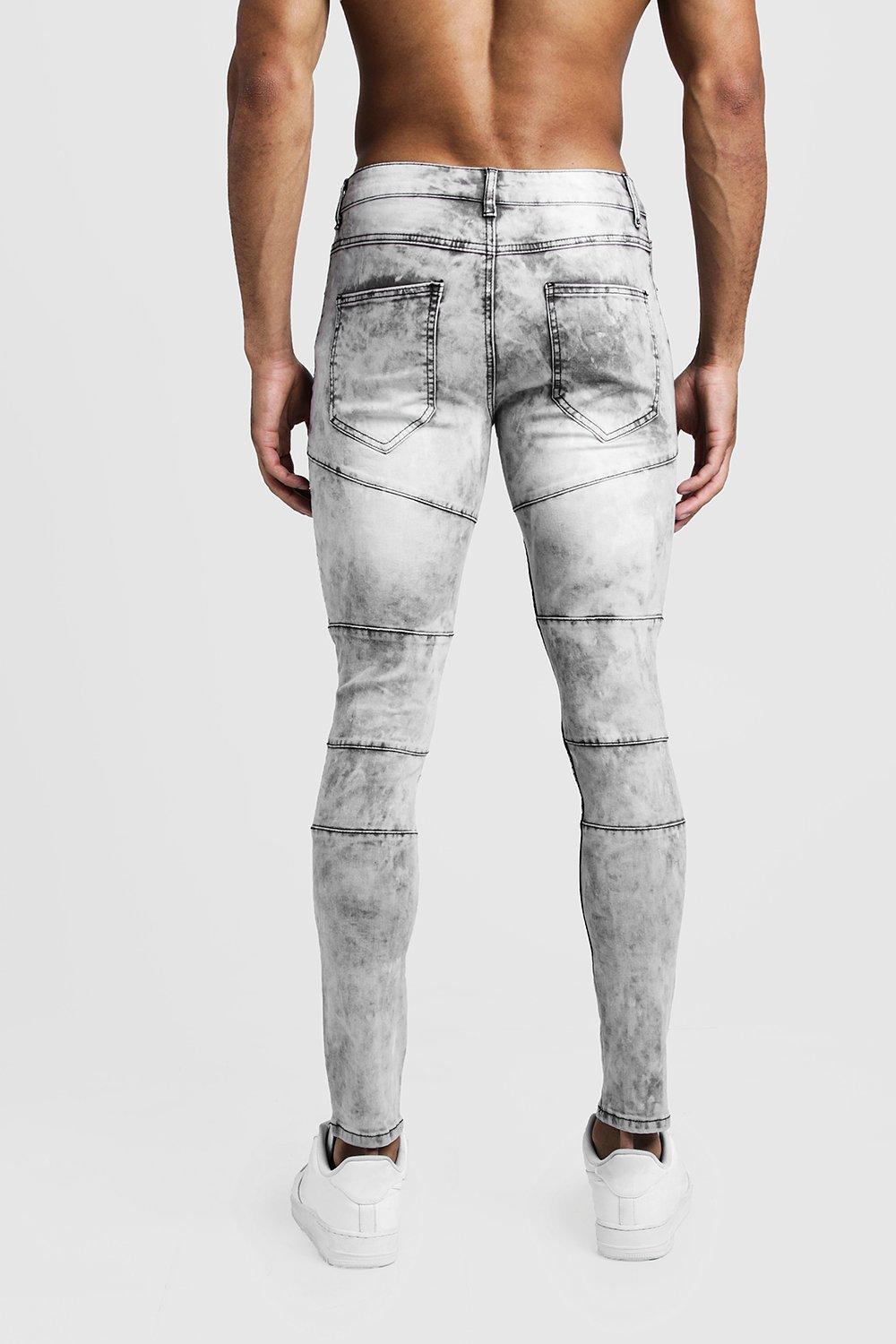 Acid wash best sale ripped skinny jeans