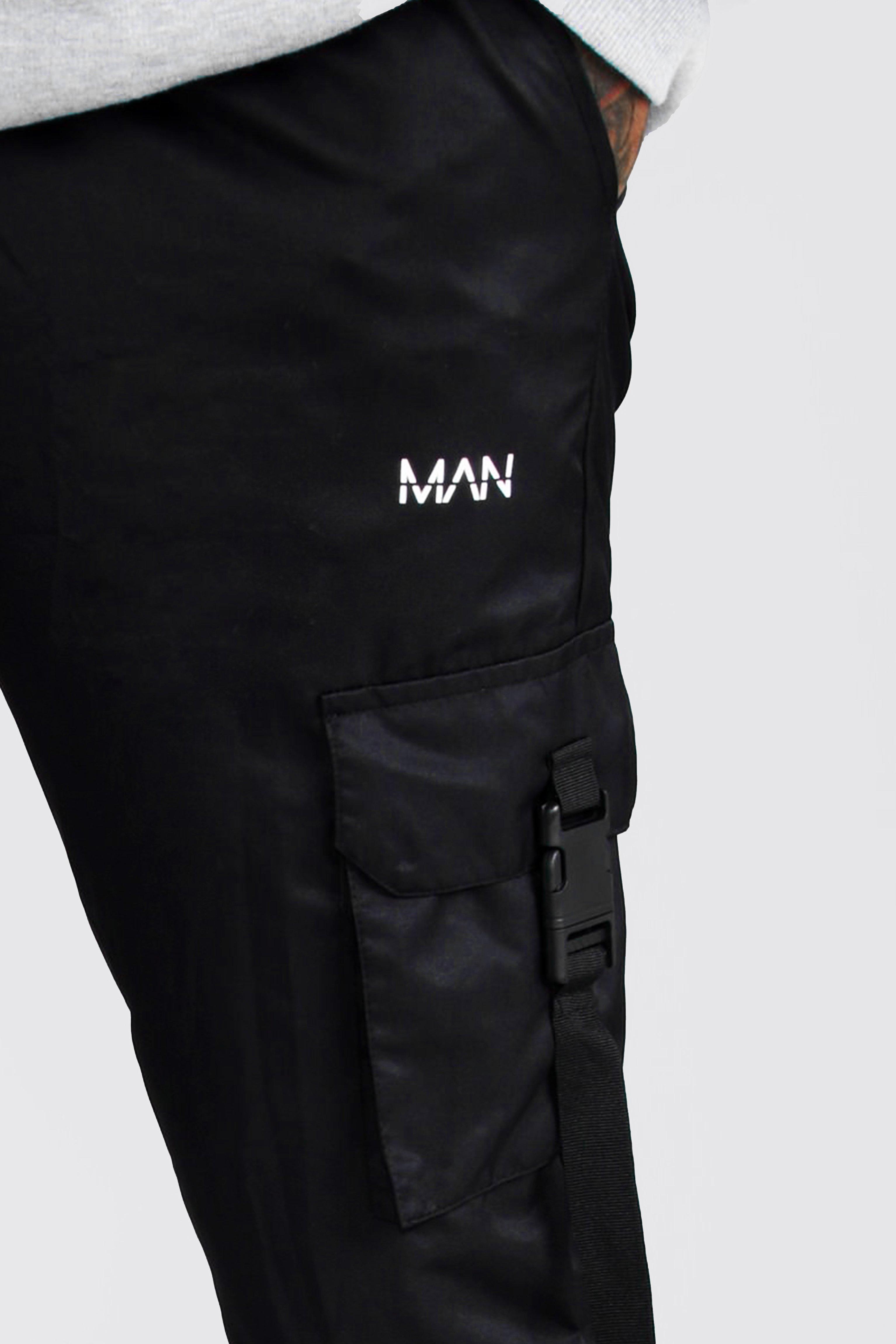 man shell buckle joggers