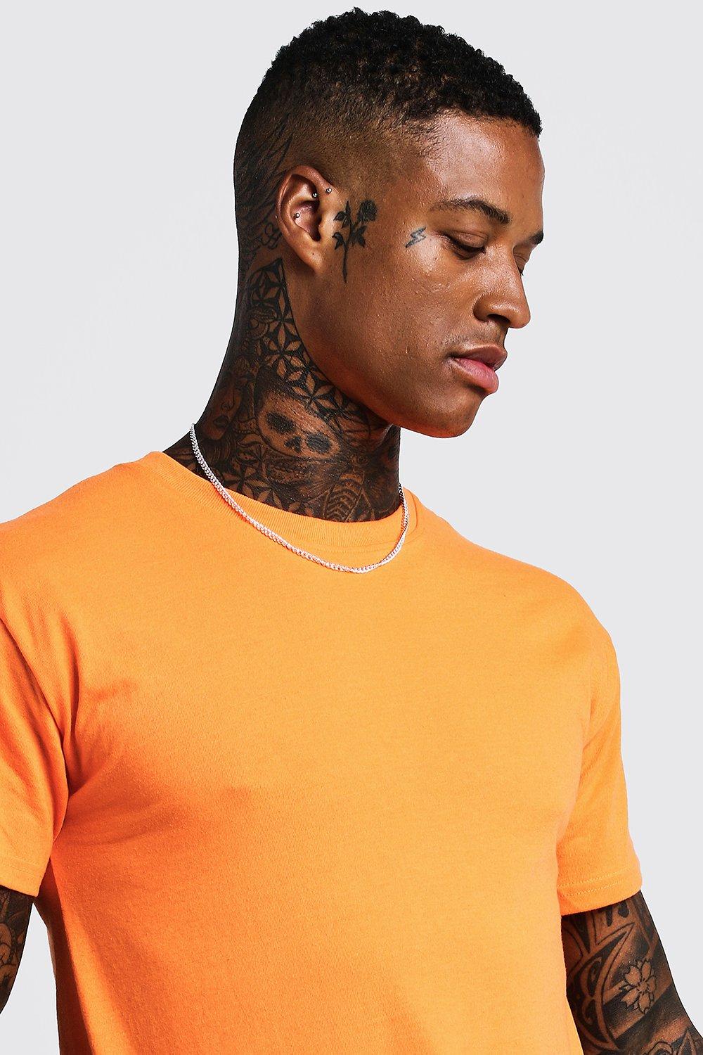 highlighter orange shirt