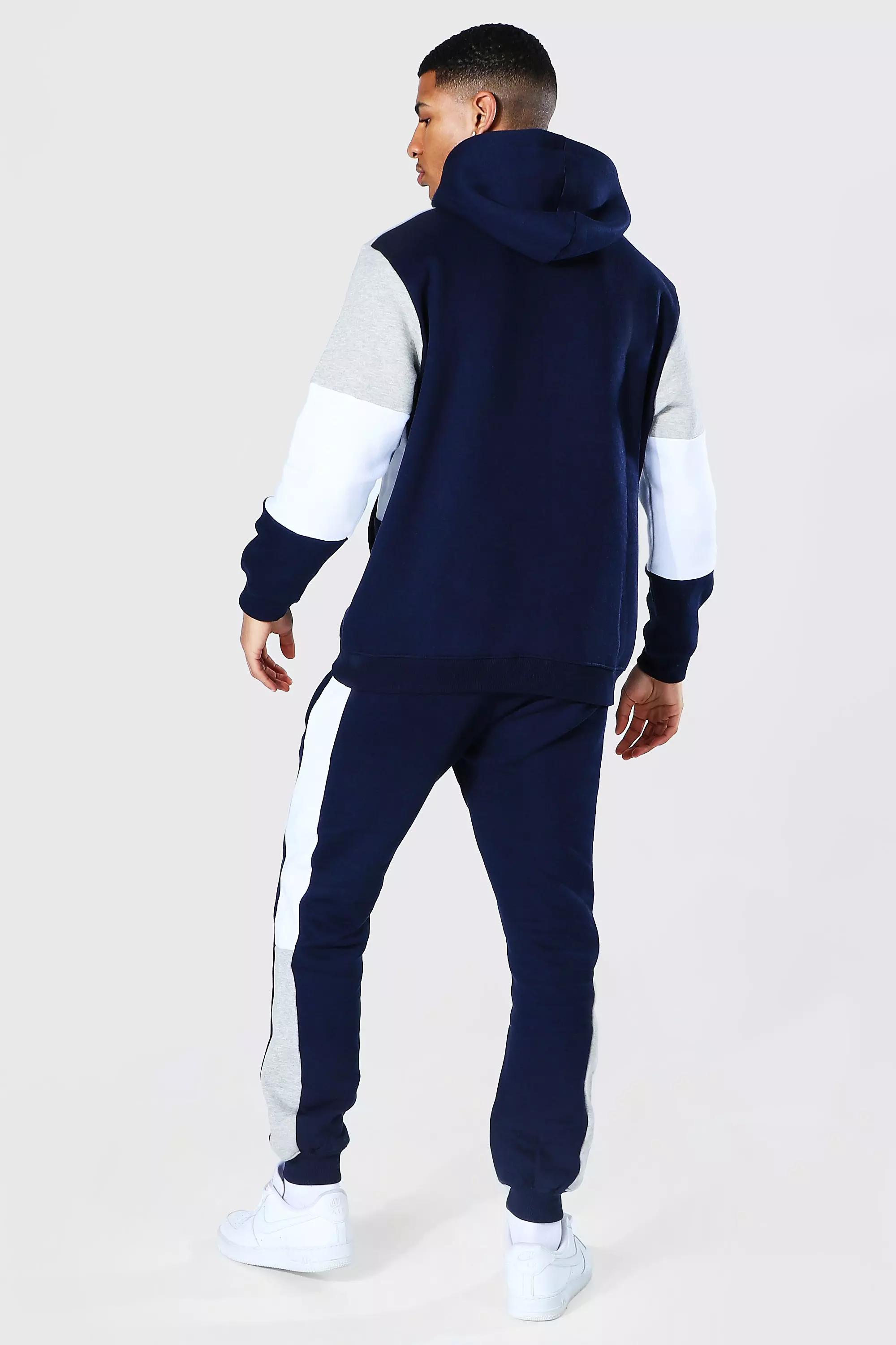 Multi Man Signature Colour Block Hooded Tracksuit alternative image