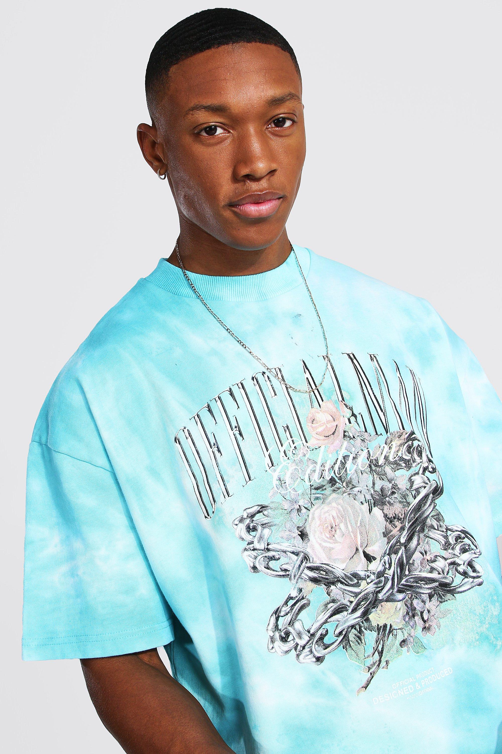 【massnoun】21ss★ TYE-DYED OVERSIZED HALF SHIRTS Oversized Tie-Dye Shirt — MDHI