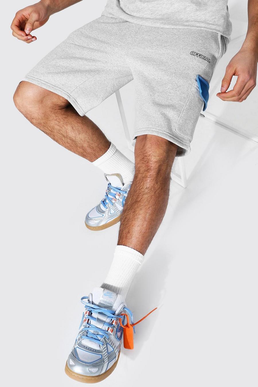 Official Cargo-Shorts in Regular Fit mit Colorblock, Blau image number 1