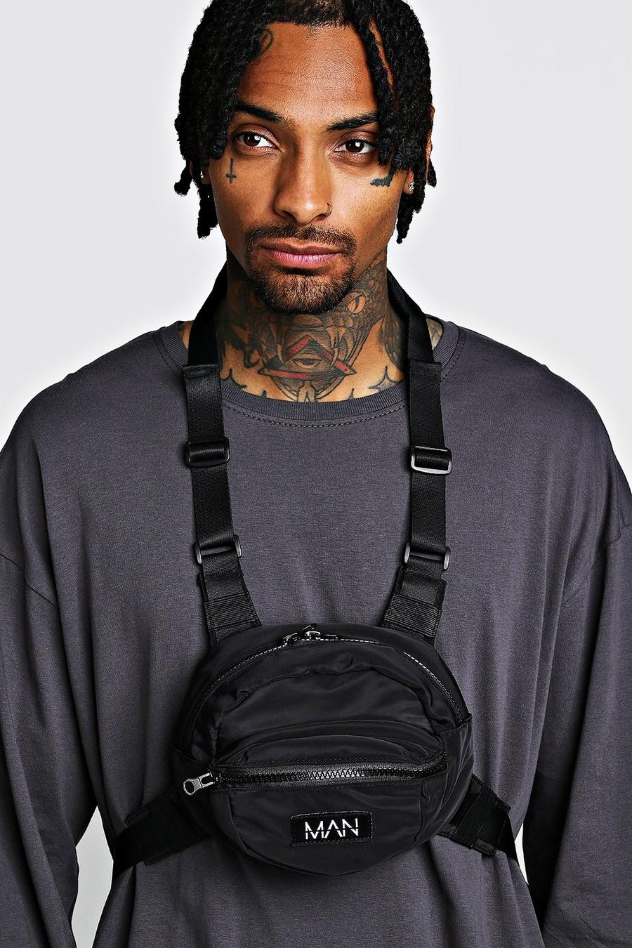 Black Circular Chest Rig With MAN Tab image number 1