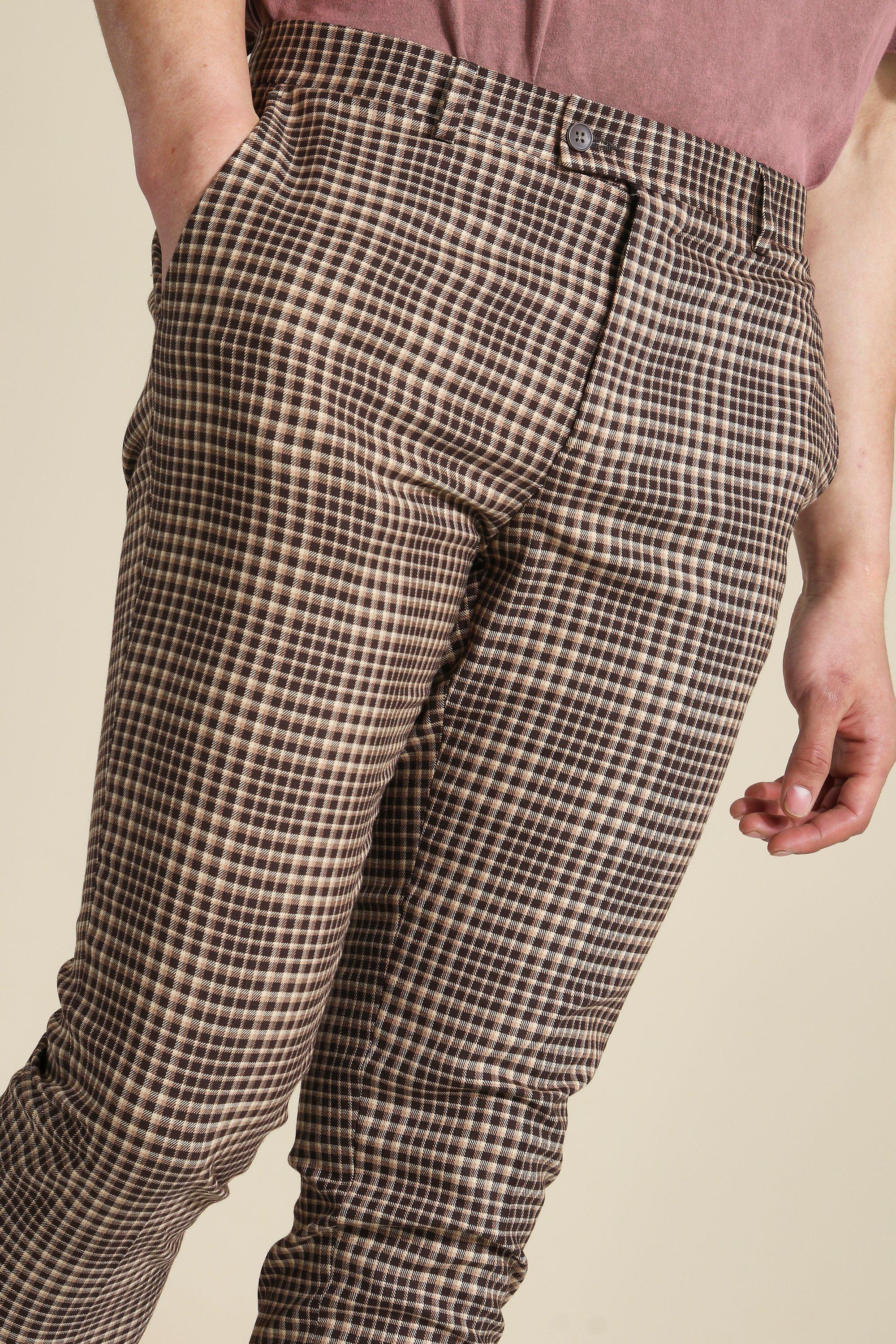 Pantalon court a online carreaux homme