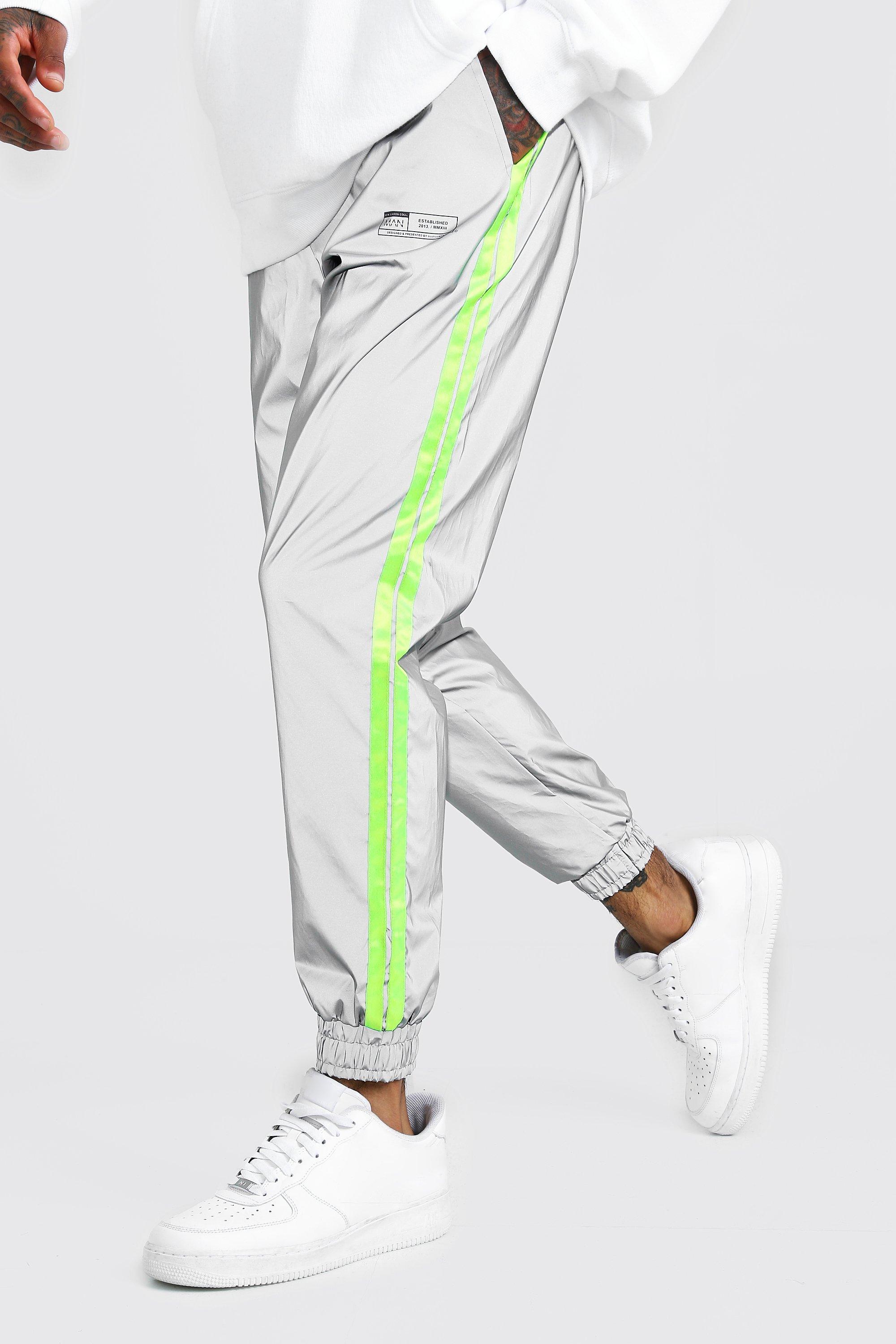 boohoo reflective joggers