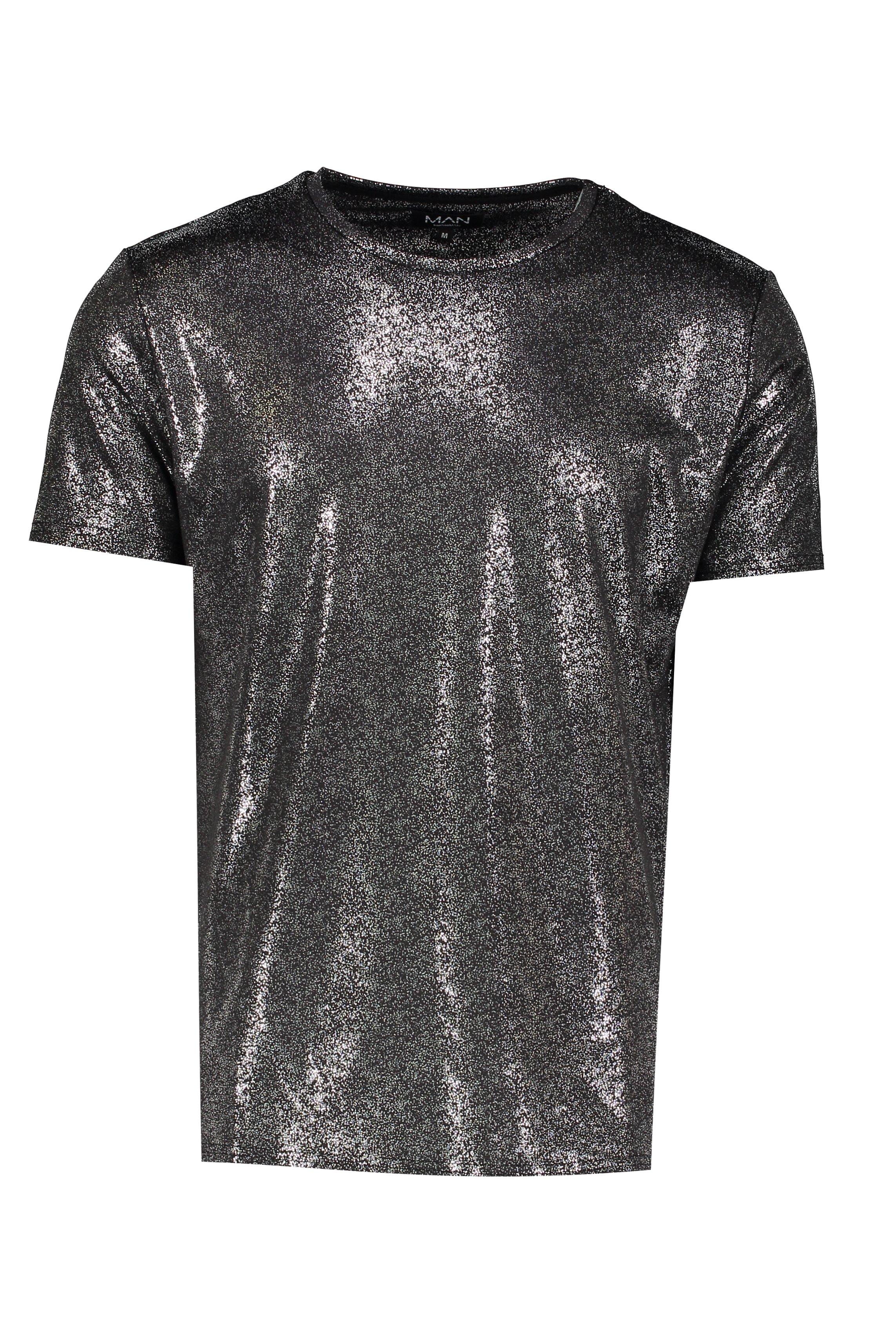 Silver sparkle shirt top