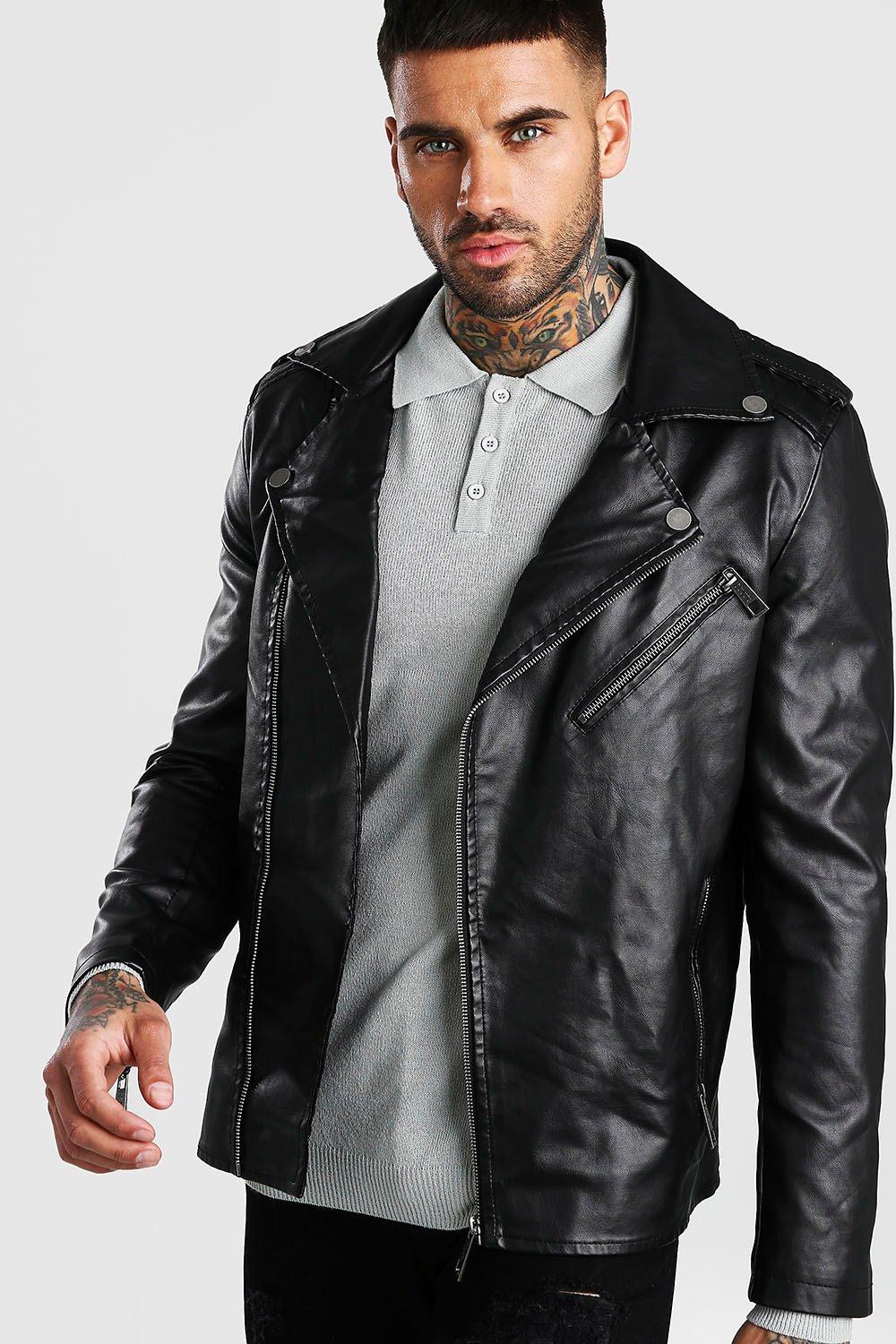 boohoo leather jacket