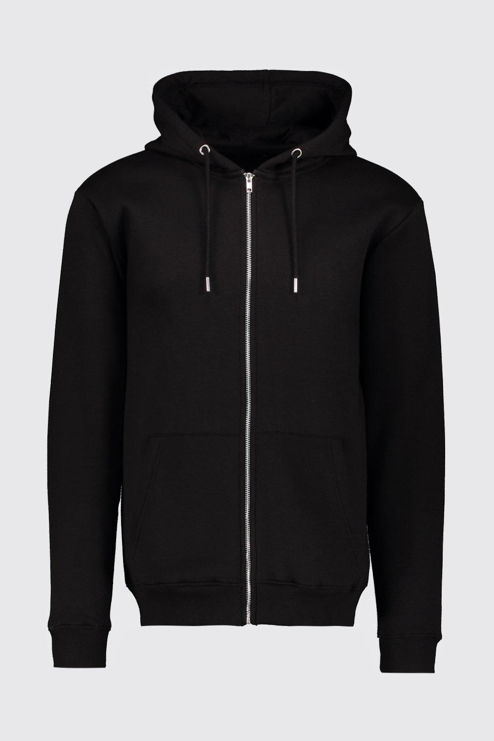 basic zip hoodie