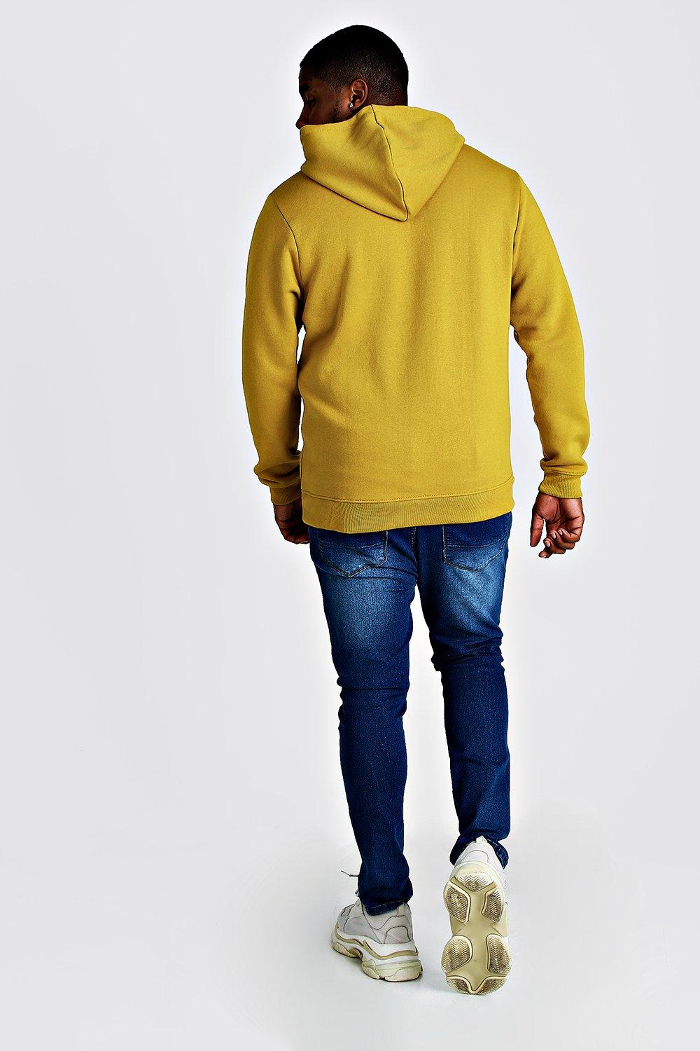 Big and tall online yellow hoodie