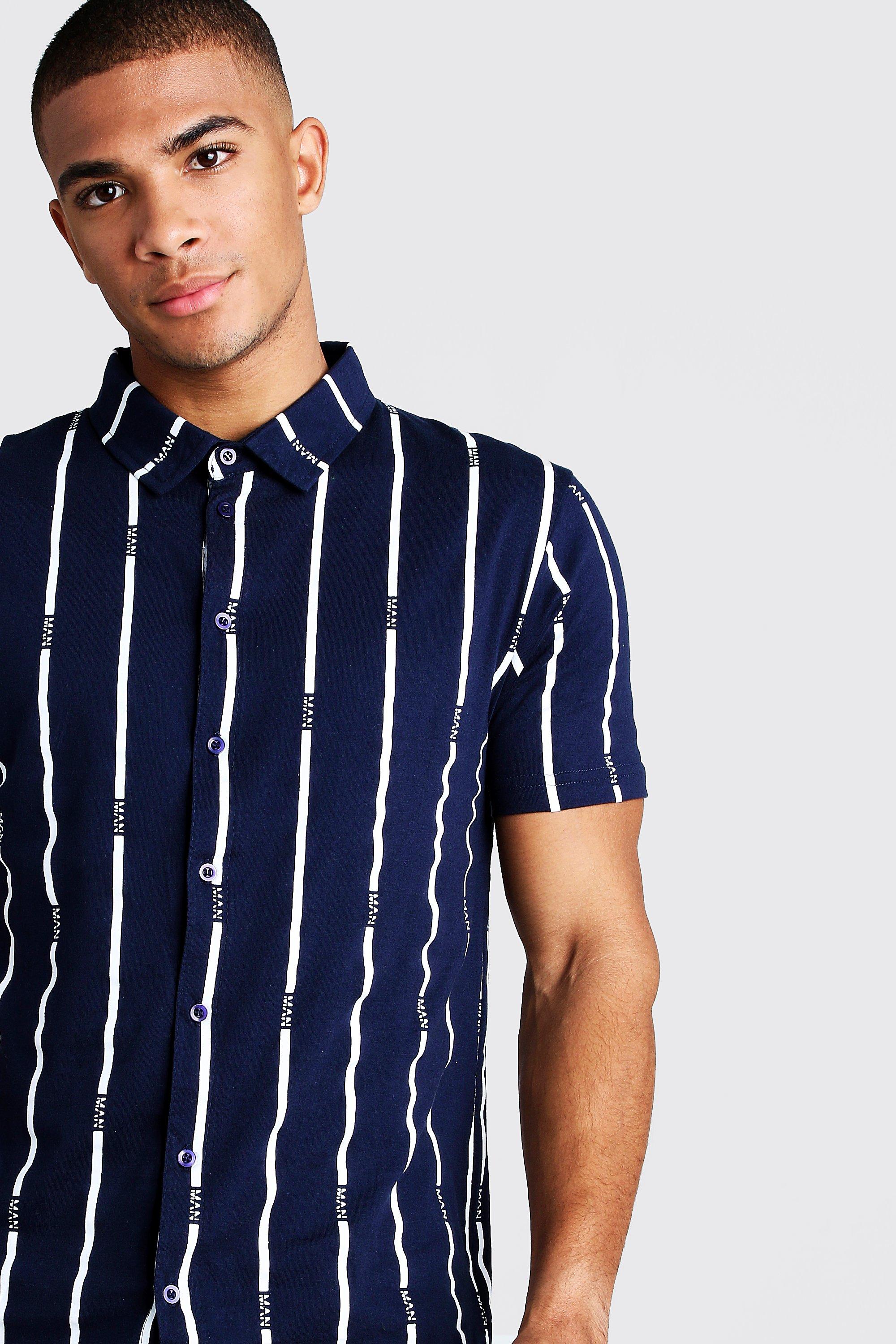 Chemise manche courte rayure homme new arrivals