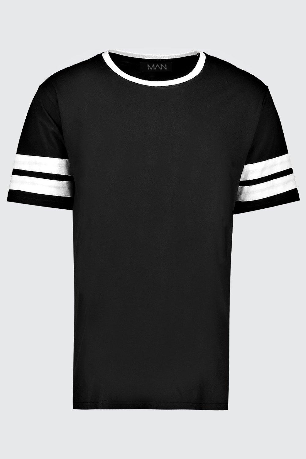 Plus Size Sleeve Colour Block T-Shirt