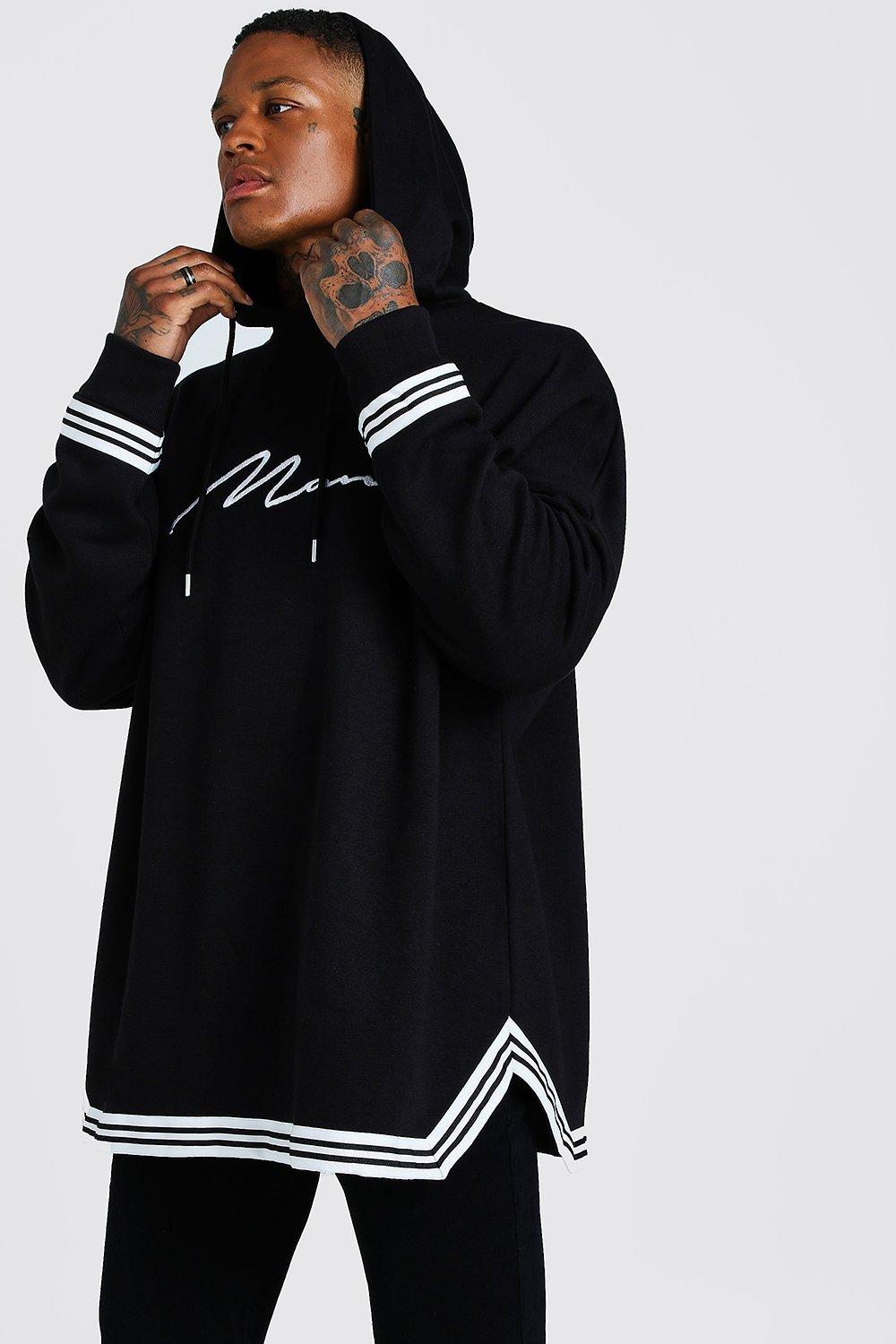 oversized drop shoulder hoodie