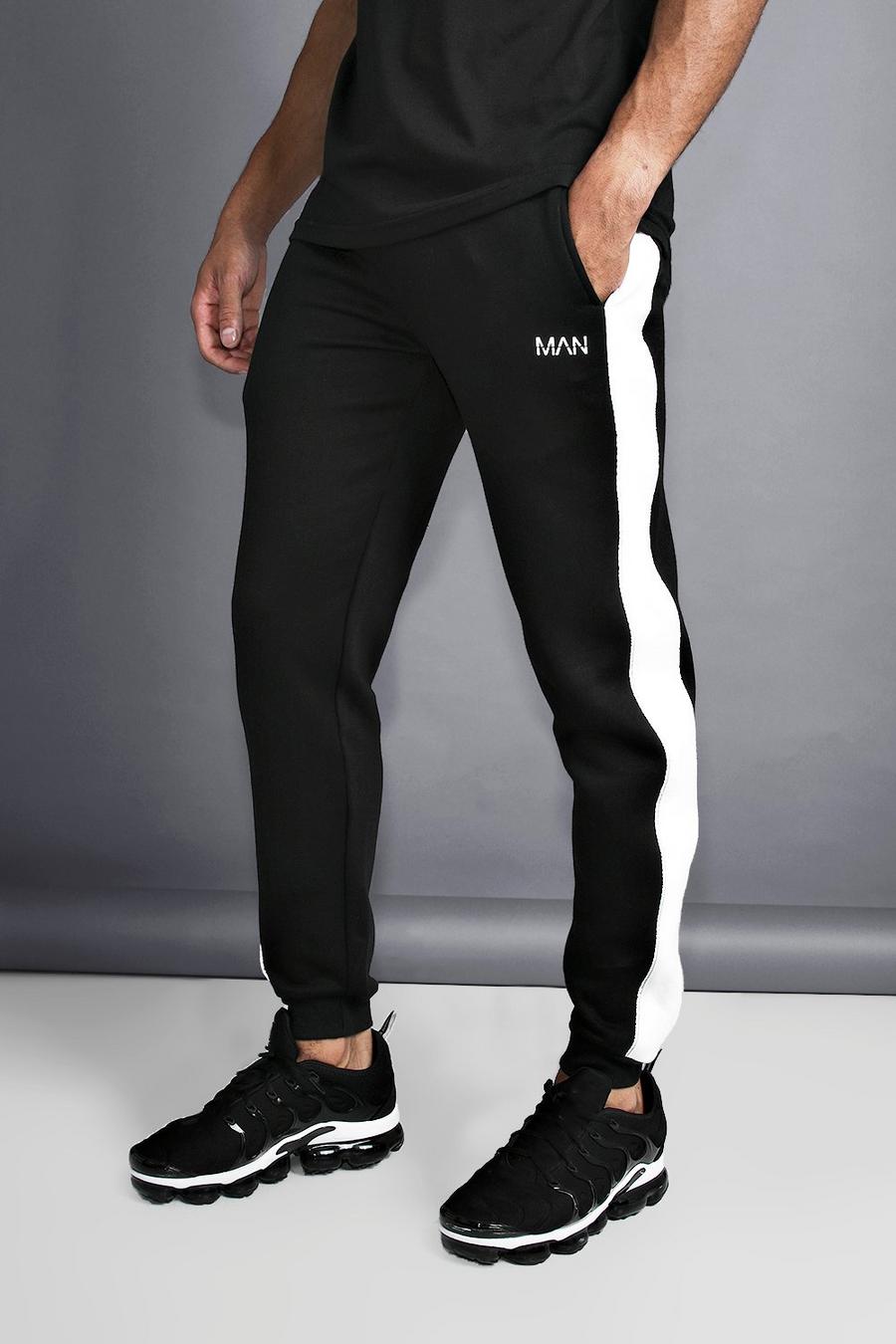 MAN Slim Joggers With Reflective Piping image number 1
