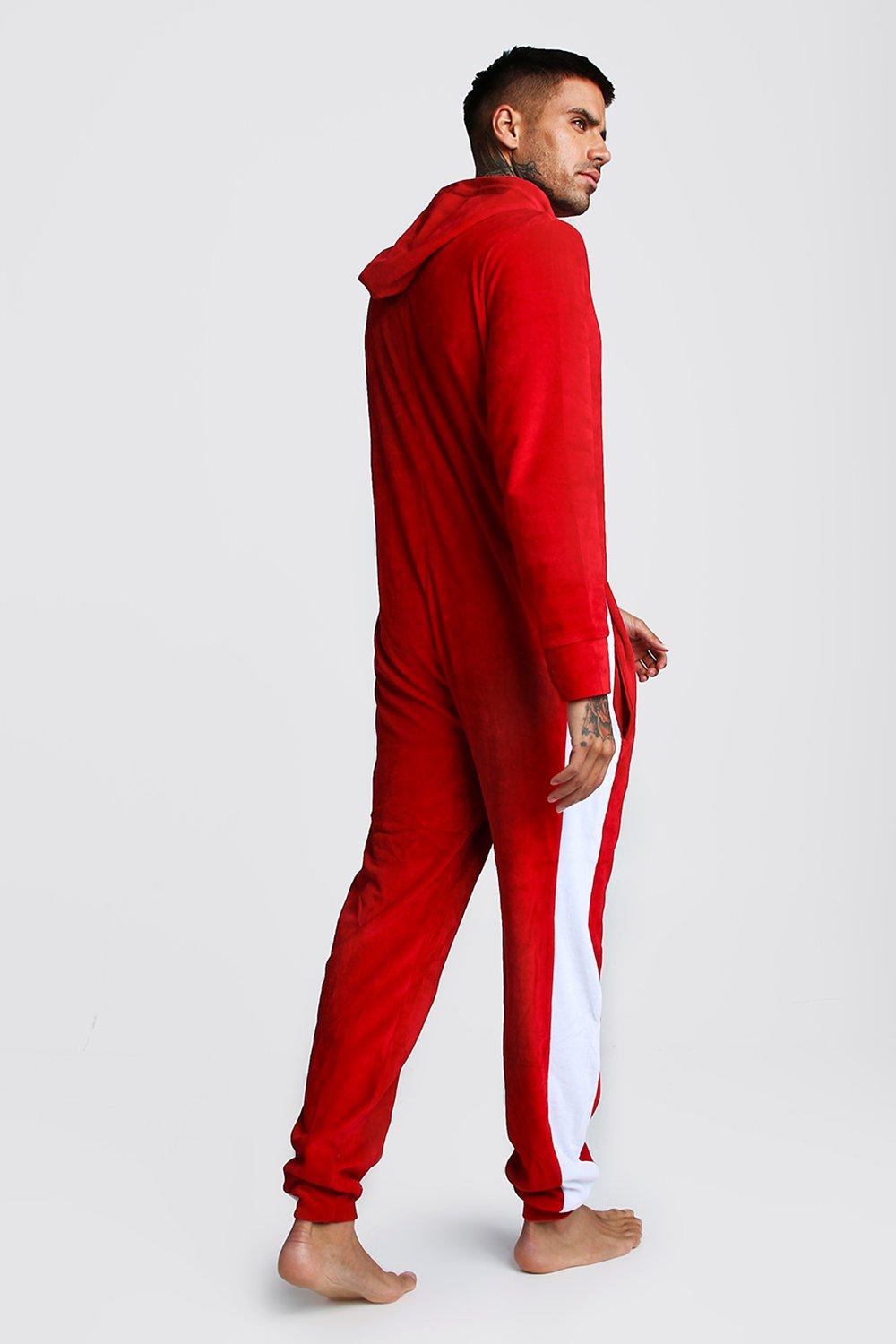 Mens best sale velour onesie