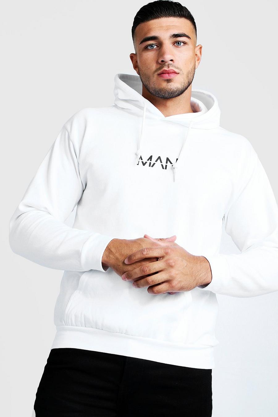 Wit Originele MAN-hoodie voor over het hoofd image number 1