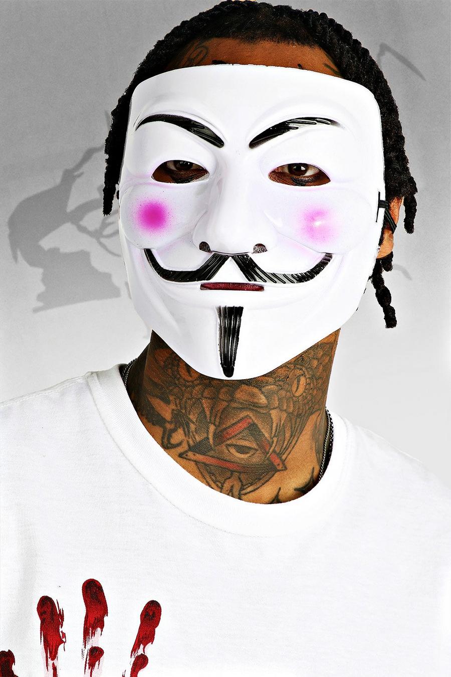 Halloween Vendetta-Maske, Weiß image number 1