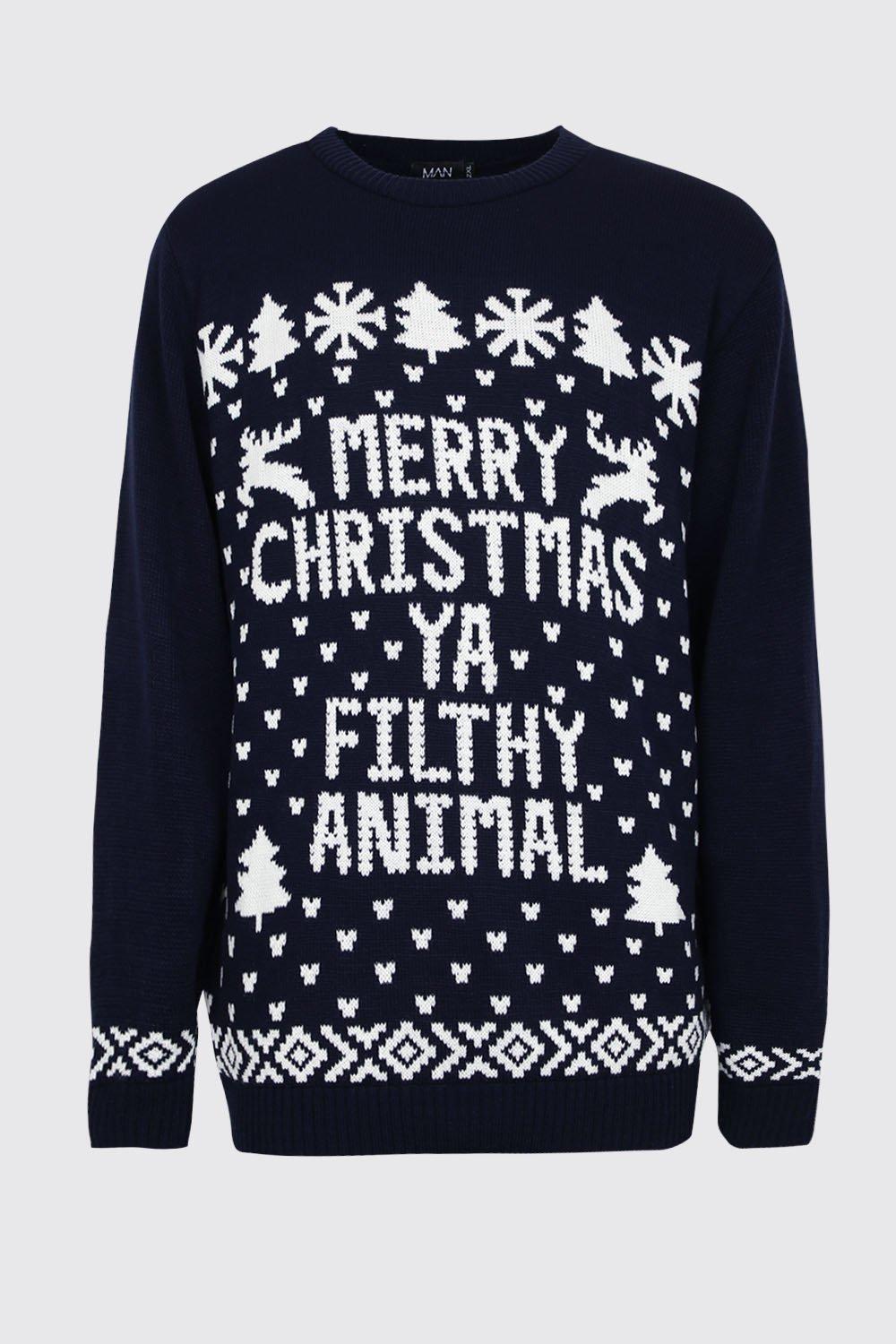 animal christmas jumper