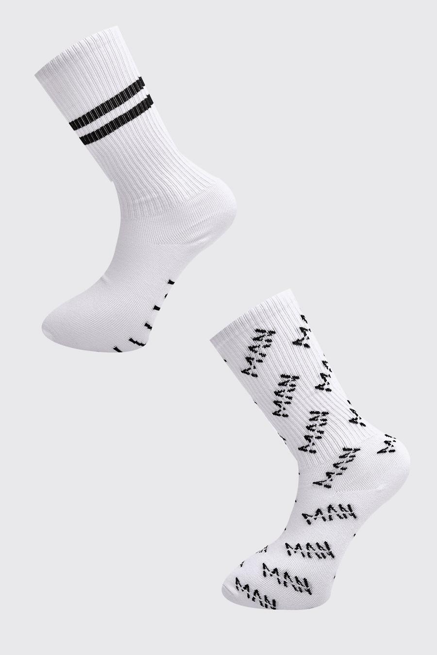 2er-Pack Socken mit MAN-Streifen image number 1