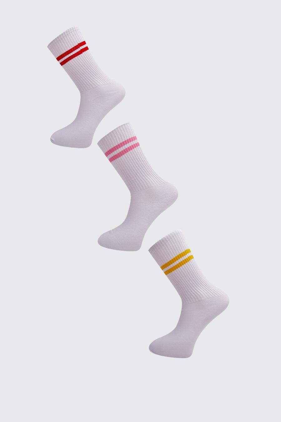 3er-Pack Socken mit Sportstreifen image number 1