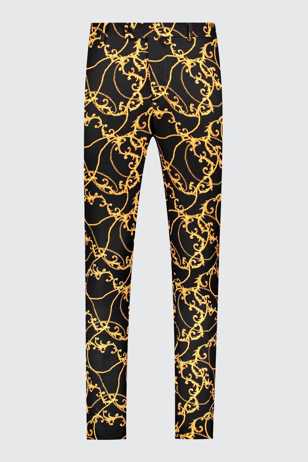 printed skinny trousers