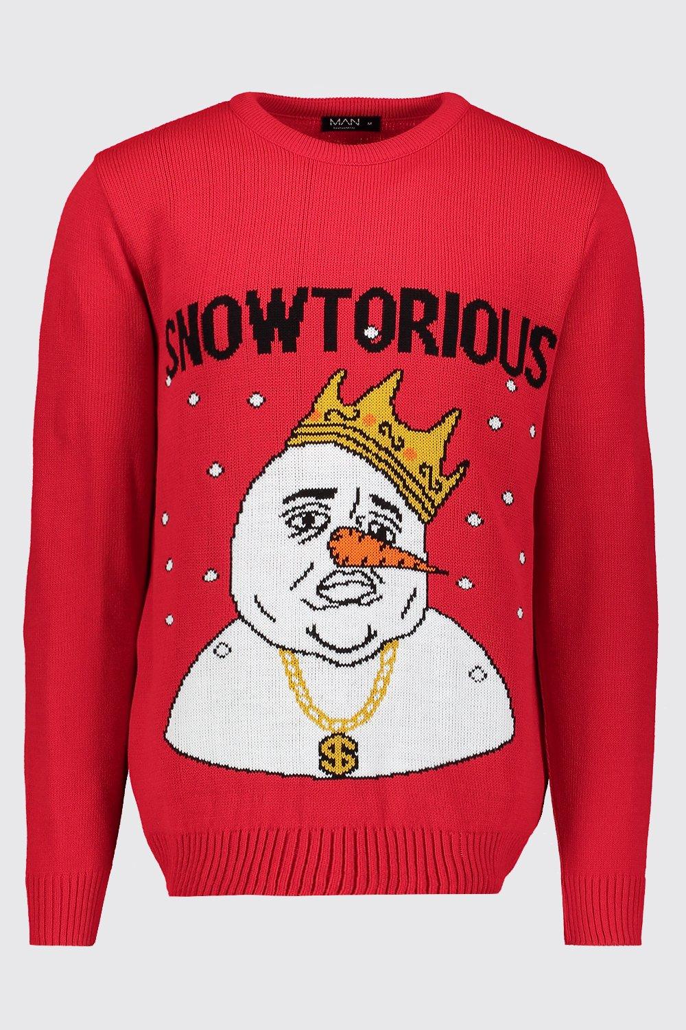 snowtorious ugly sweater