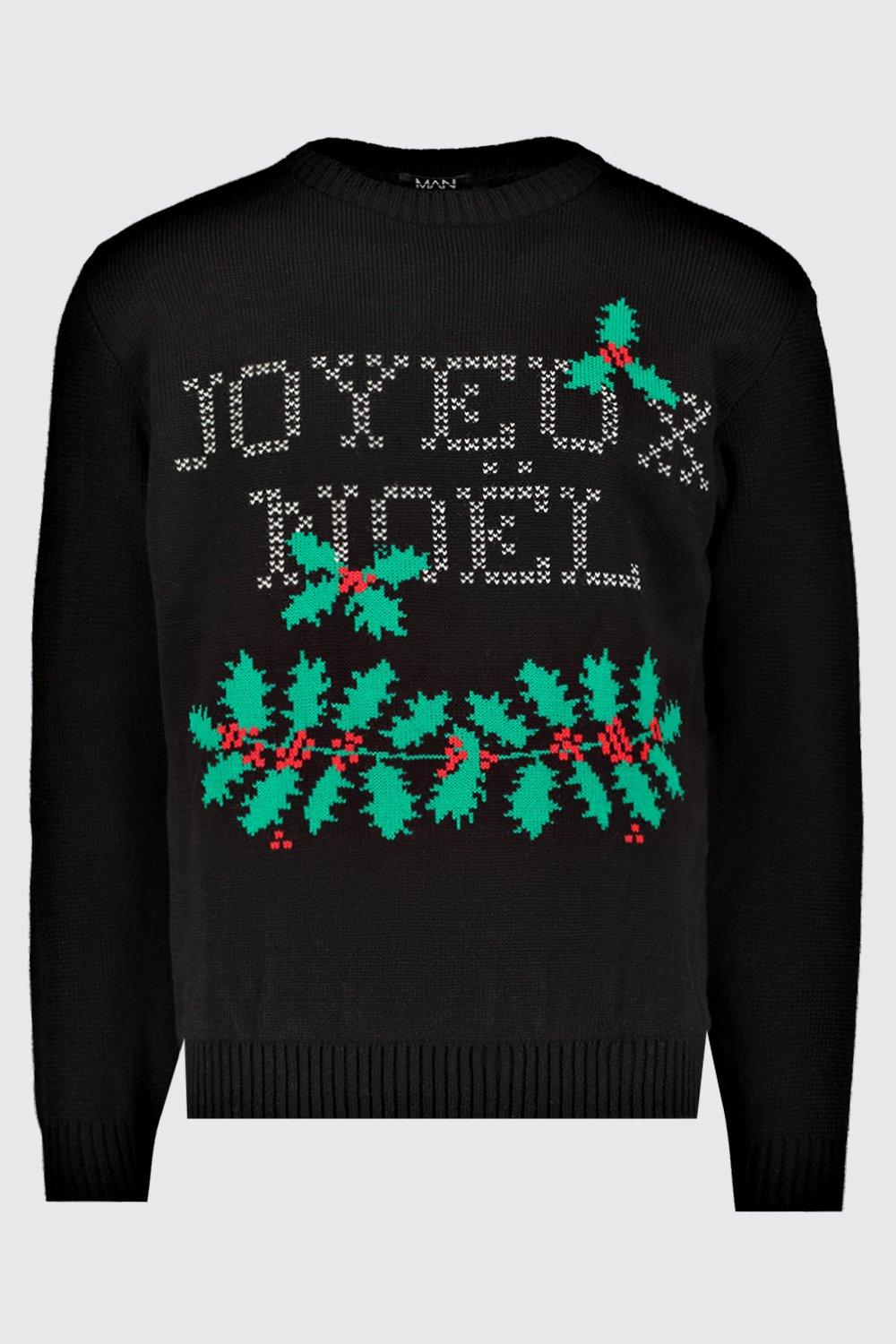 Joyeux Noel Knitted Christmas Jumper boohoo NZ