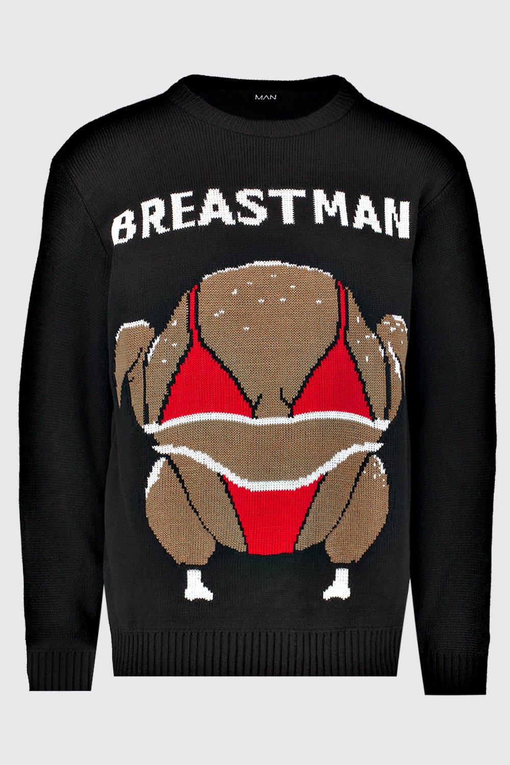 Breast man 2025 christmas jumper