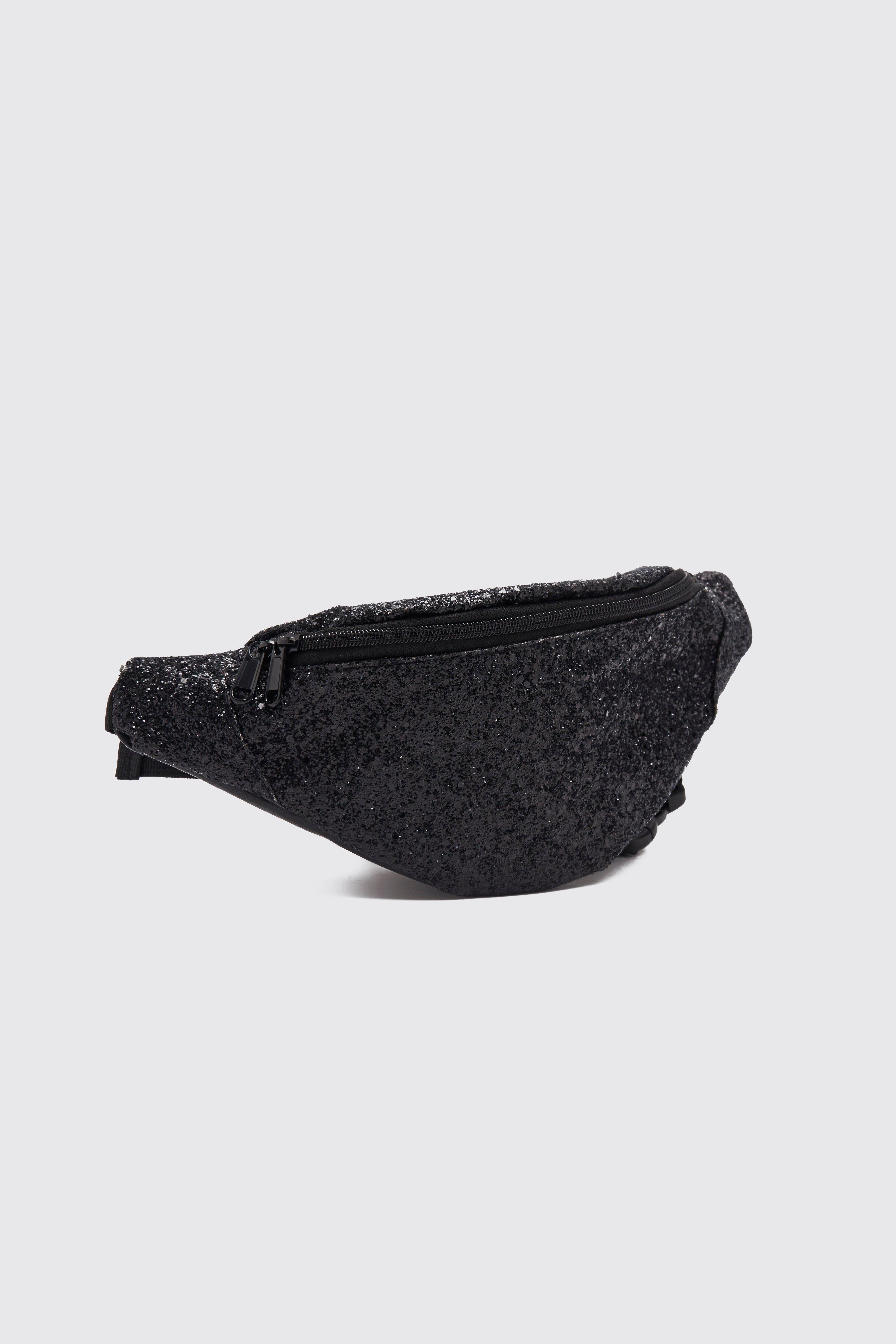 Black glitter bum online bag