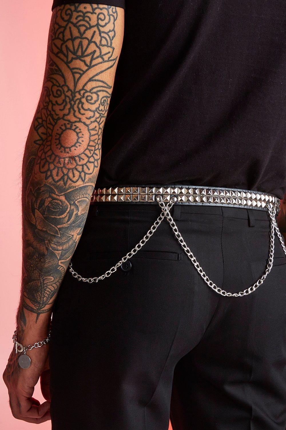 Studded Chain Belt