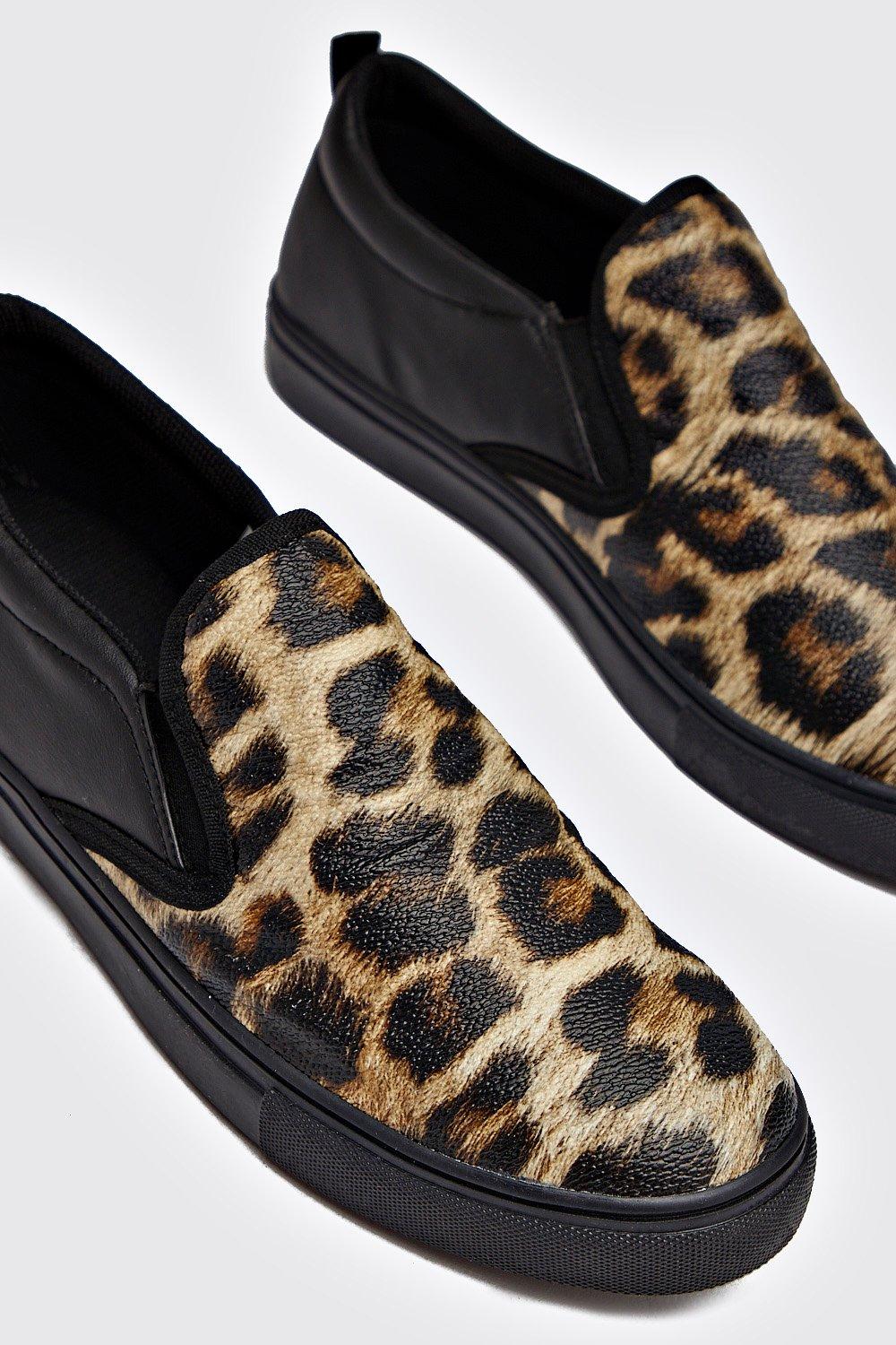 scarpe da ginnastica leopardate